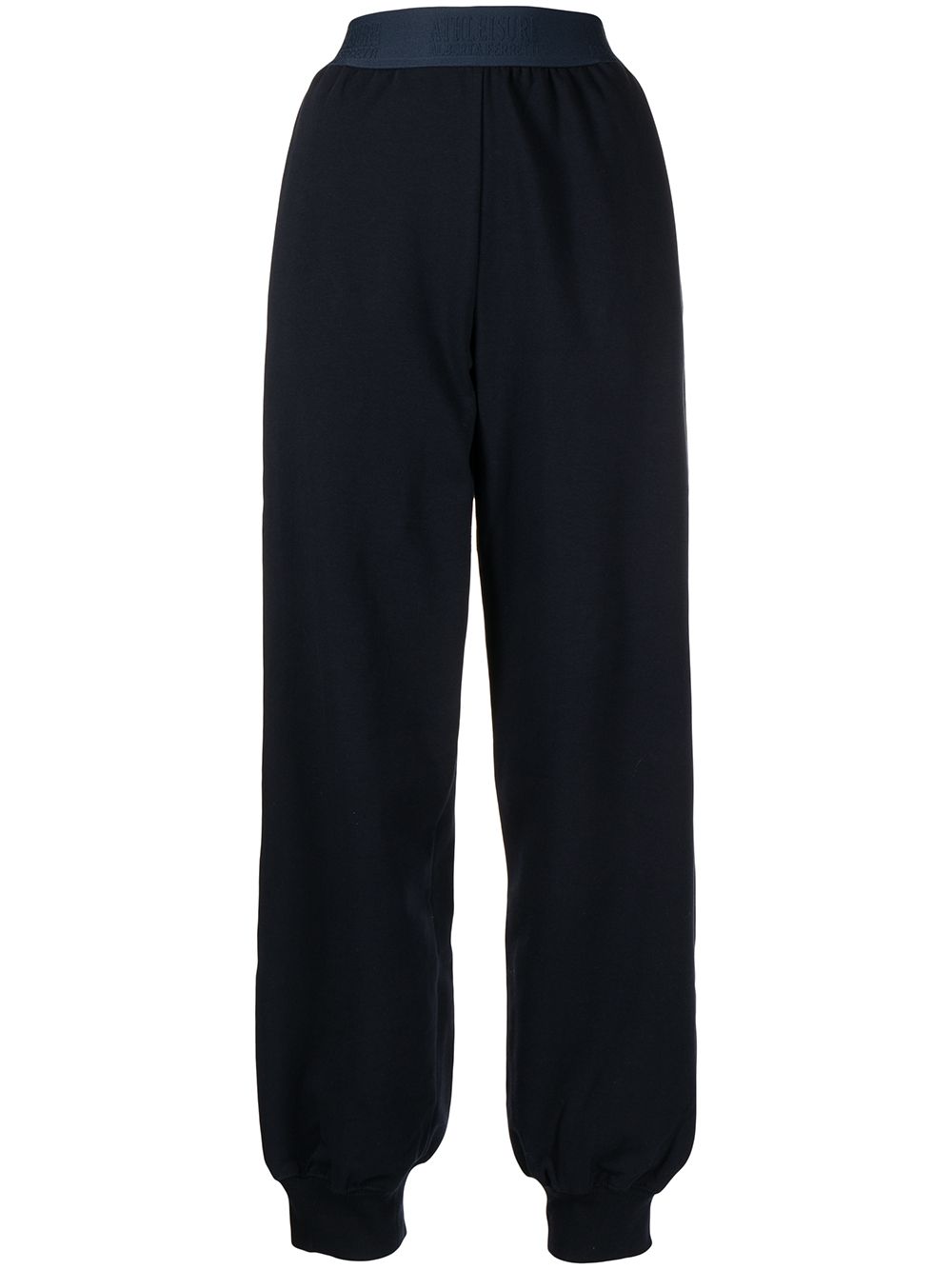 Alberta Ferretti logo裤腰运动裤 - 蓝色