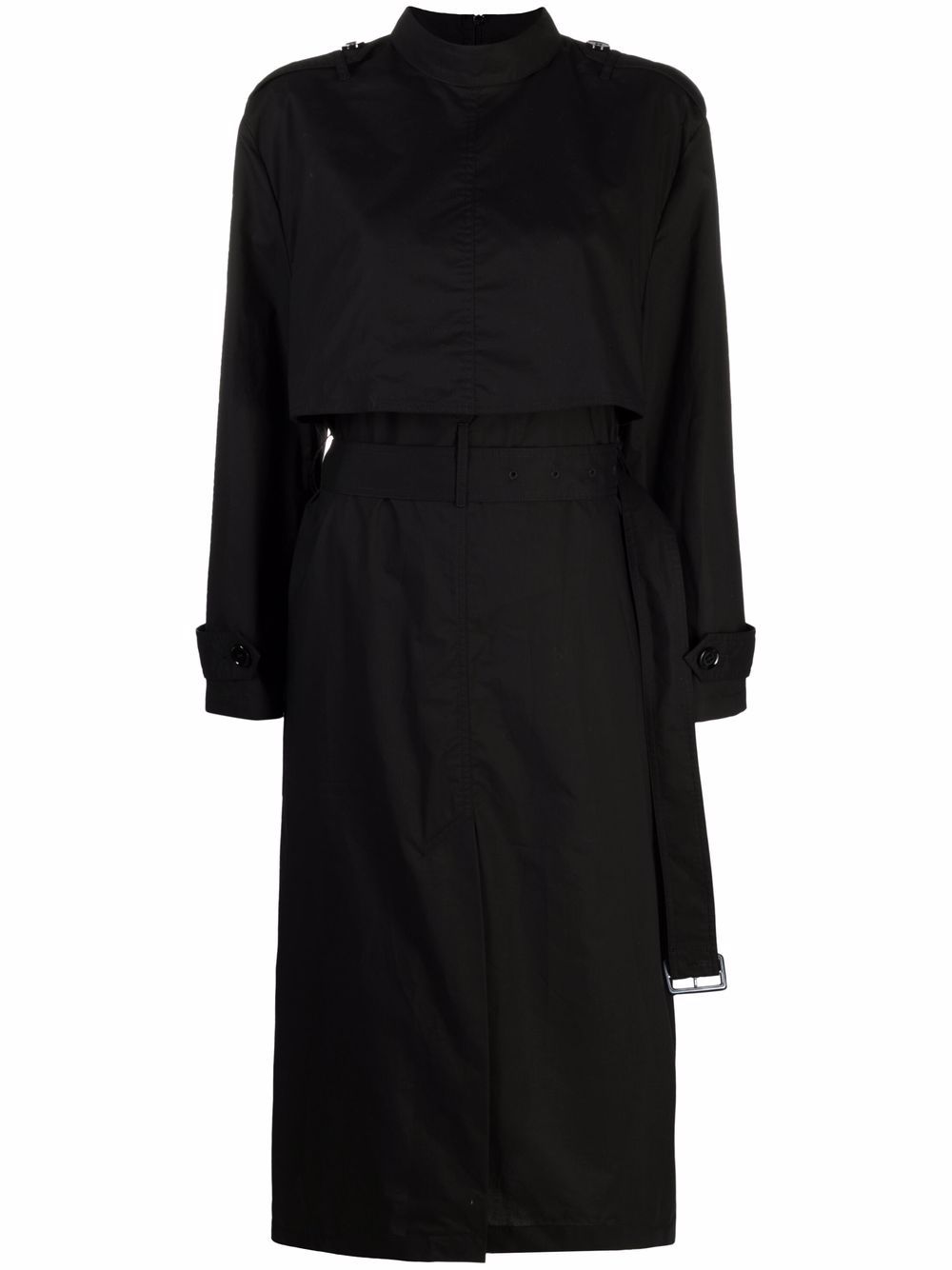 MM6 Maison Margiela 马丁·马吉拉时装屋 Trench 中长连衣裙 - 黑色
