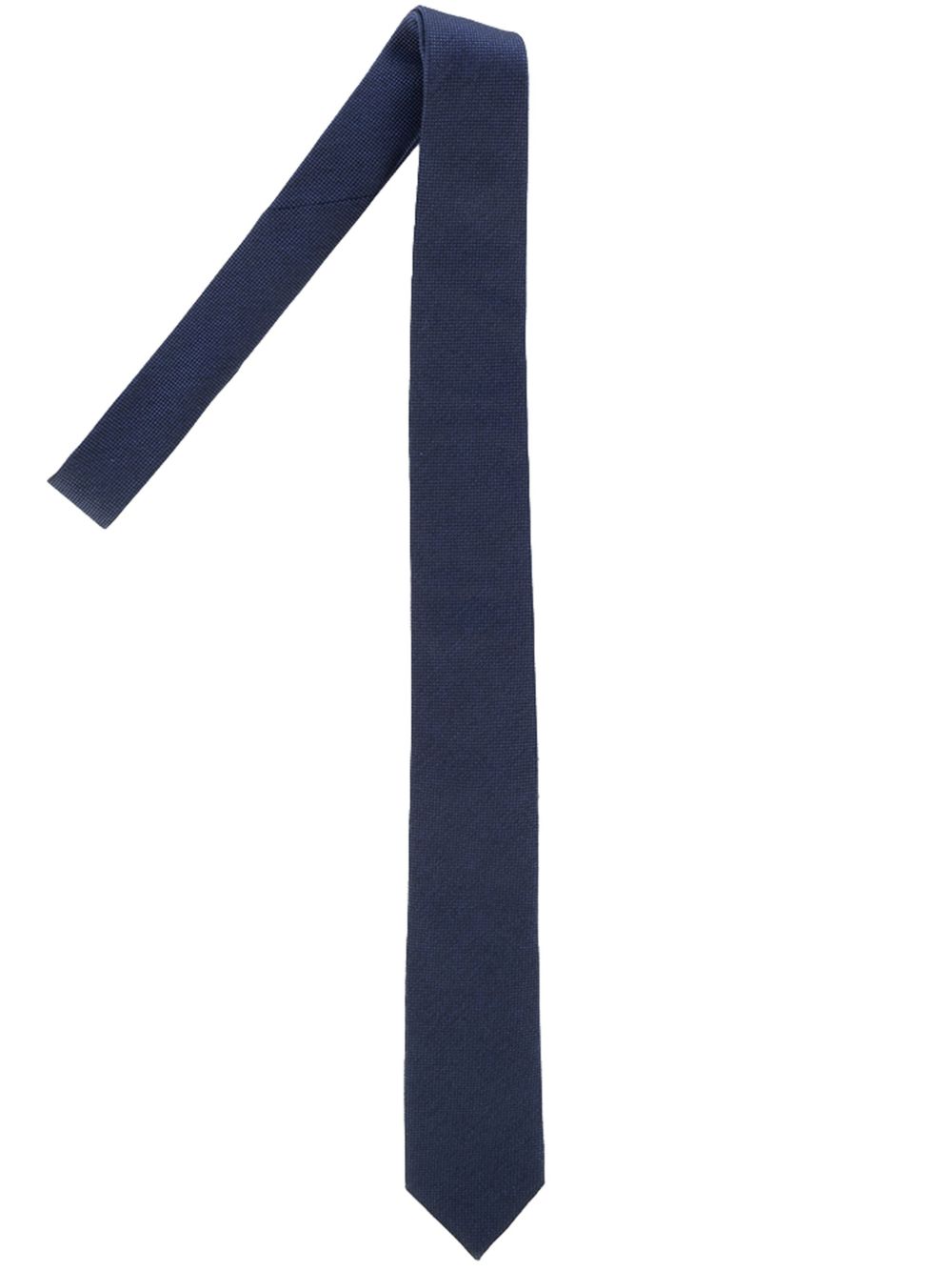 Corneliani 图案提花领带 - 蓝色