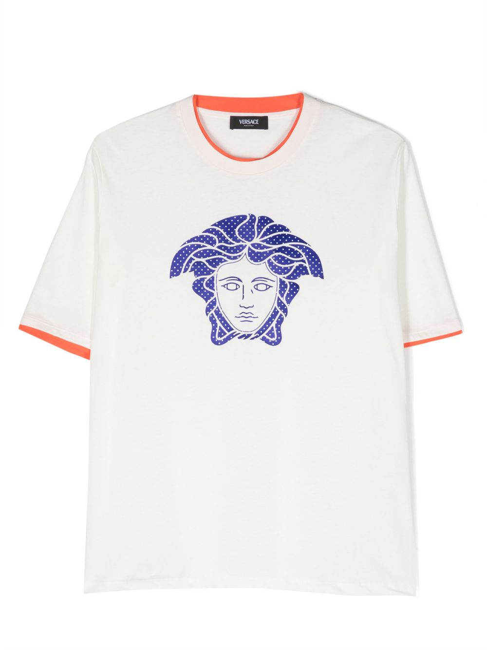 Versace Kids Medusa Head 棉T恤 - 白色
