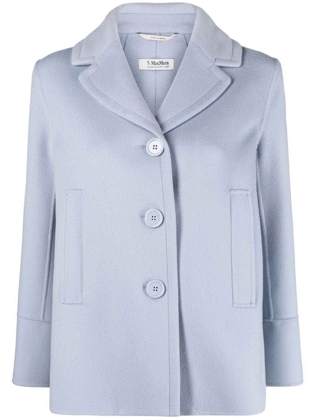 'S Max Mara Moon 初剪羊毛夹克 - 蓝色