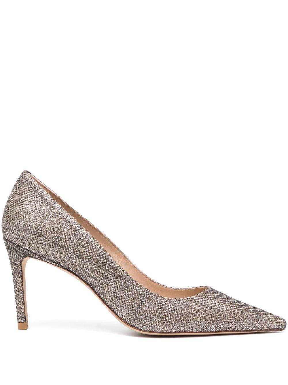 Stuart Weitzman 亮片金葱高跟鞋 - 金色