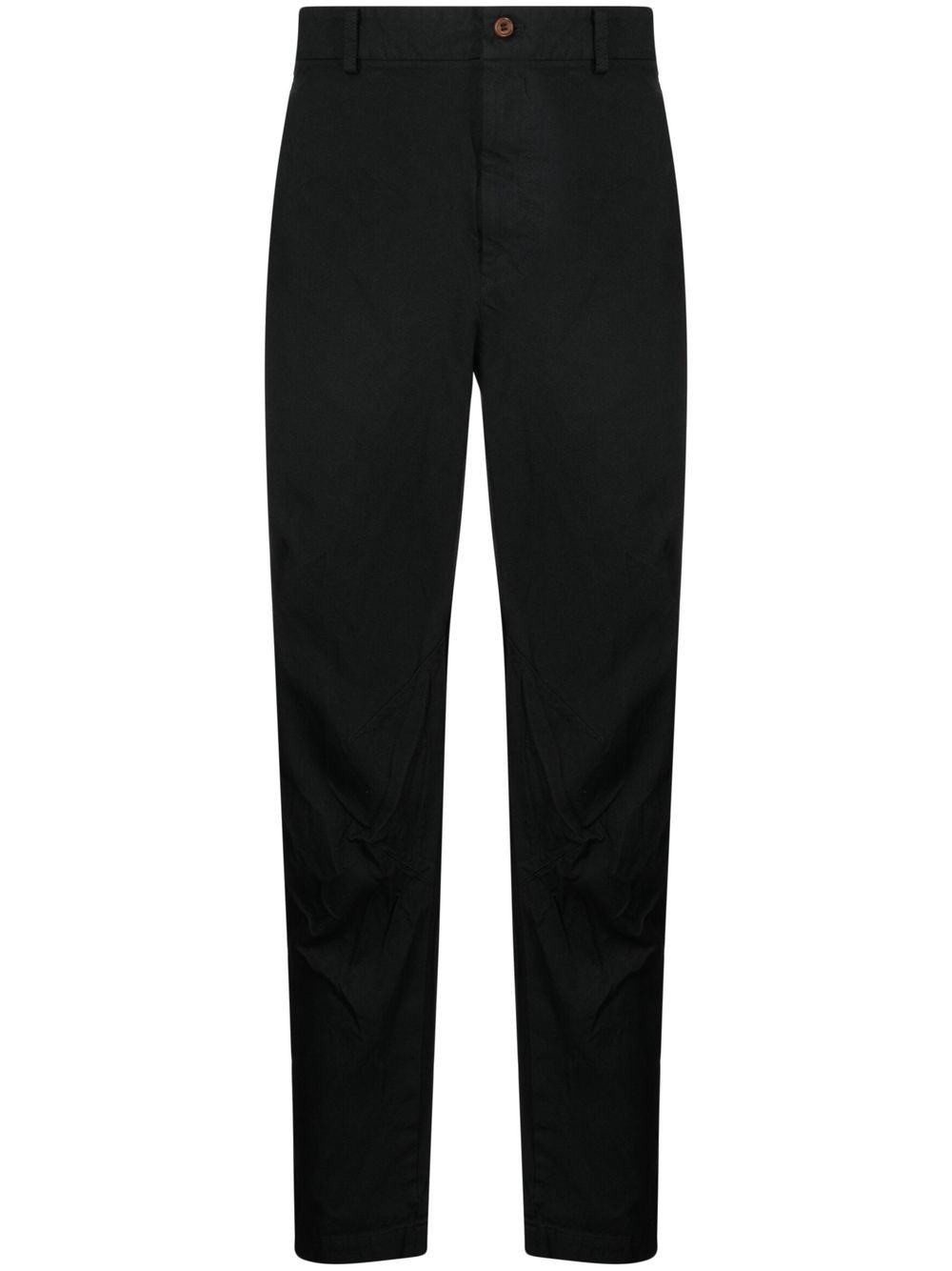 Black Comme Des Garçons 中腰露踝裤 - 黑色
