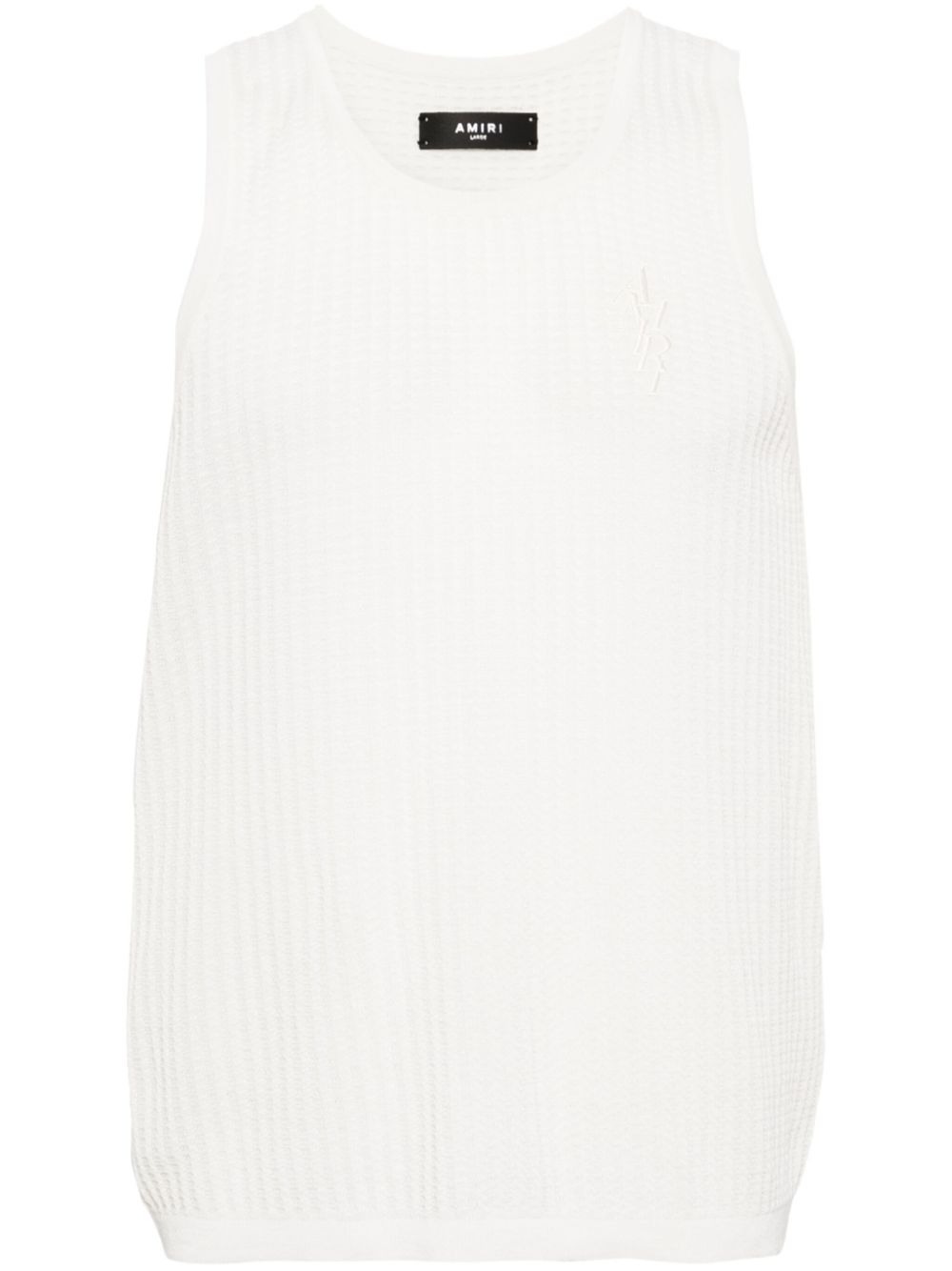 AMIRI logo-embroidered vest top - 白色