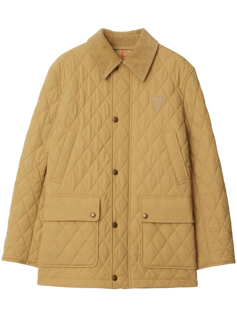 Burberry 菱纹绗缝夹克 - 中性色