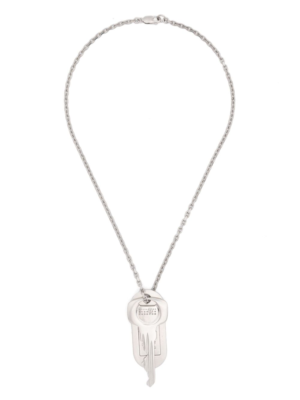 MM6 Maison Margiela Key-charm necklace - 银色