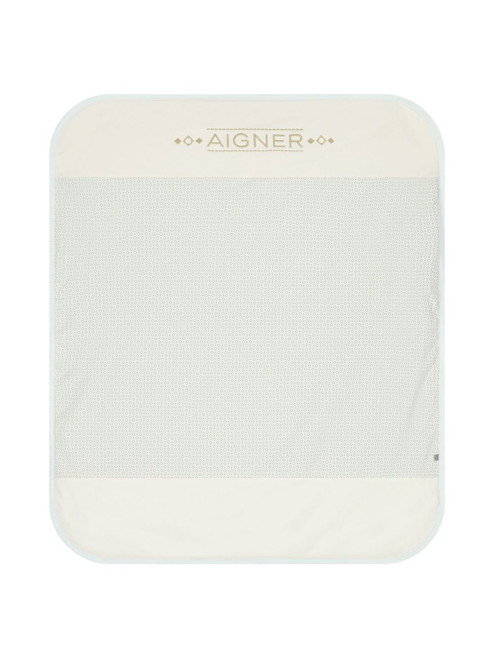 Aigner Kids logo刺绣毯子 - 蓝色