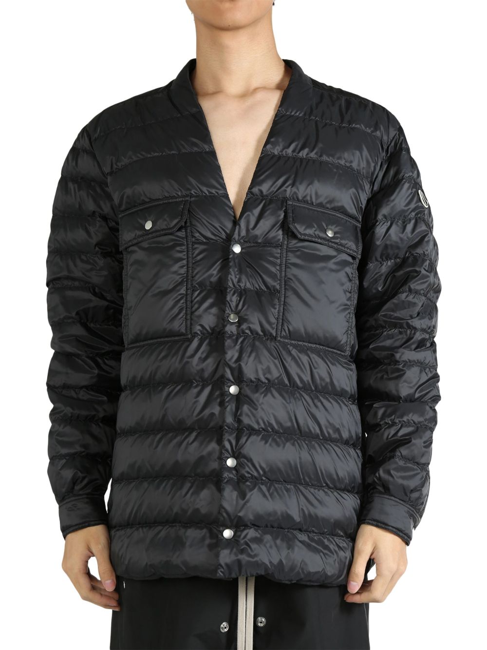 Moncler + Rick Owens padded overshirt - 黑色