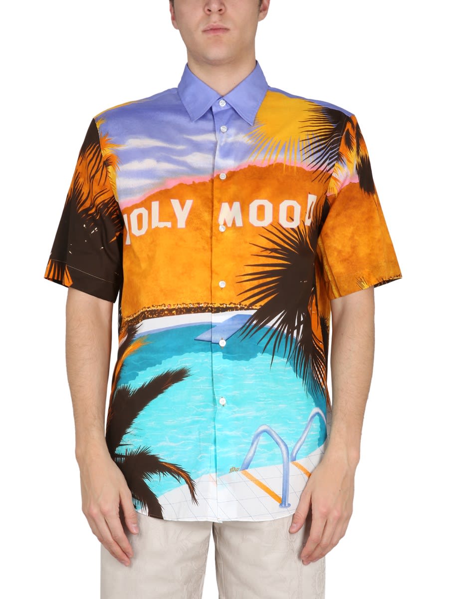 Etro California印花衬衫