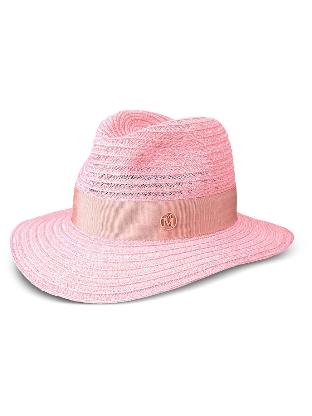 Maison Michel Henrietta logo标牌帽 - 粉色