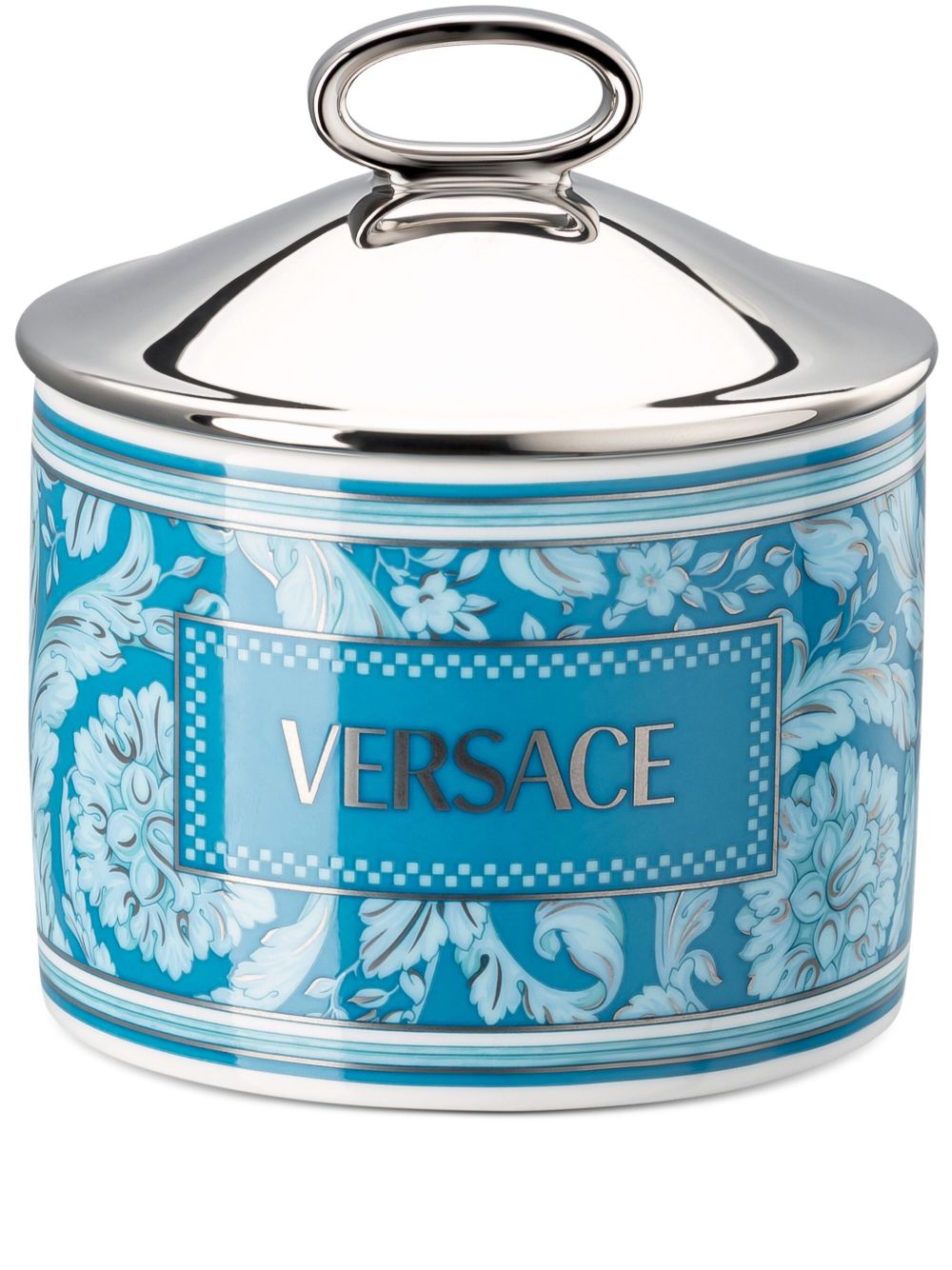 Versace Barocco 小号陶瓷盒 - 蓝色