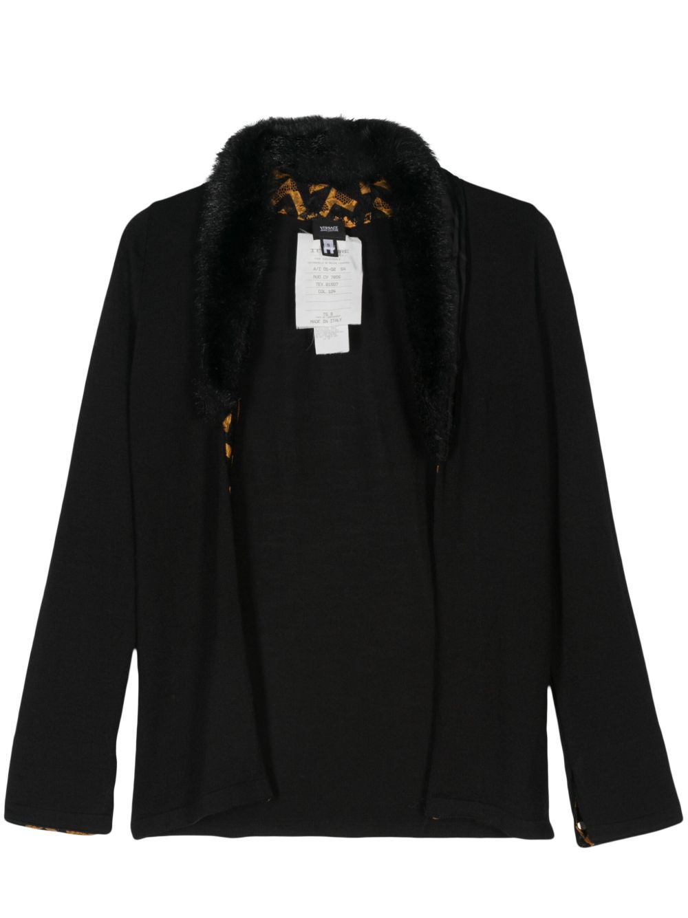 Versace Pre-Owned 经典开衫（2001-2002年） - 黑色