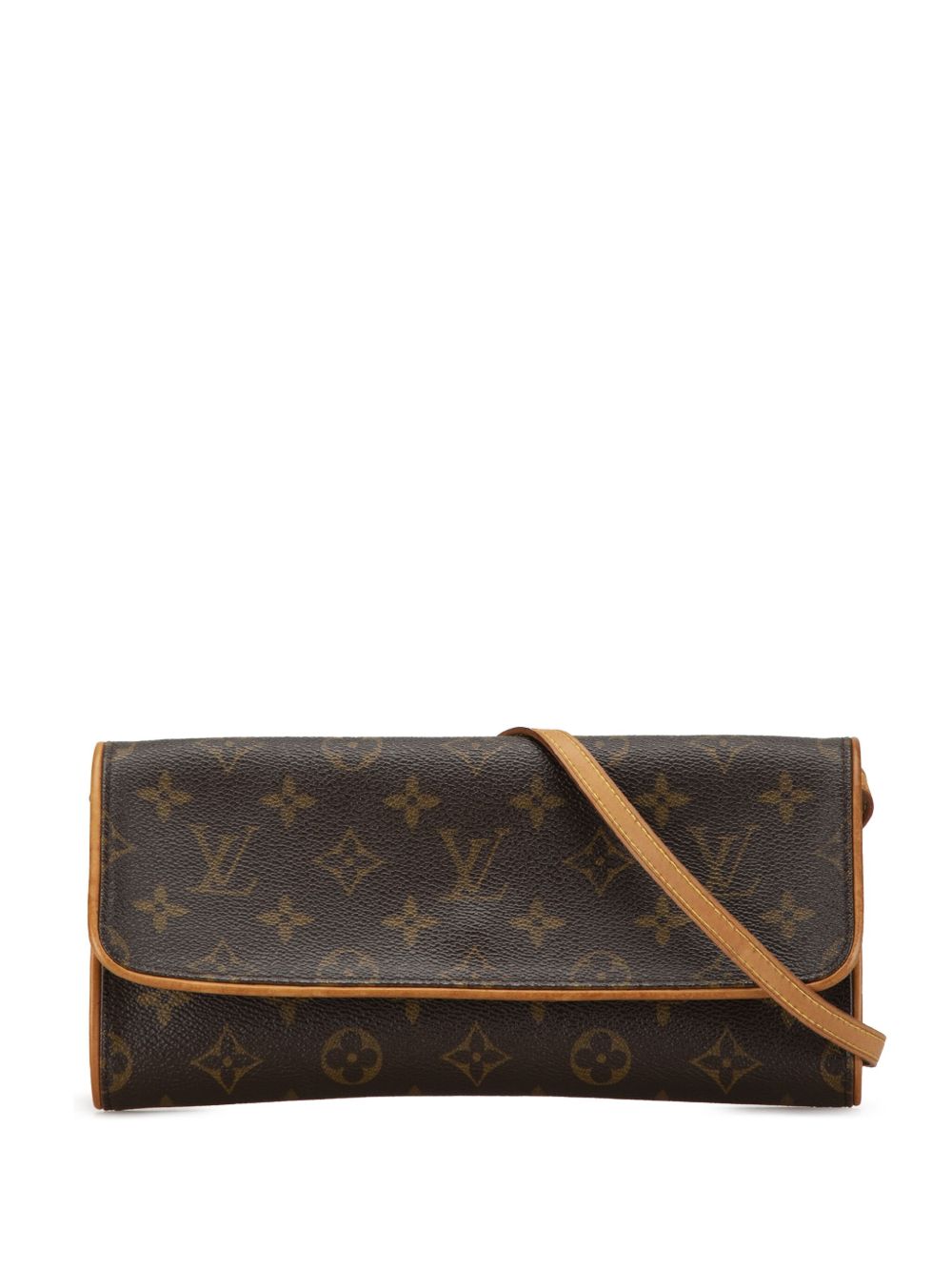Louis Vuitton Pre-Owned Monogram Pochette Twin GM 斜挎包（2004年典藏款） - 褐色