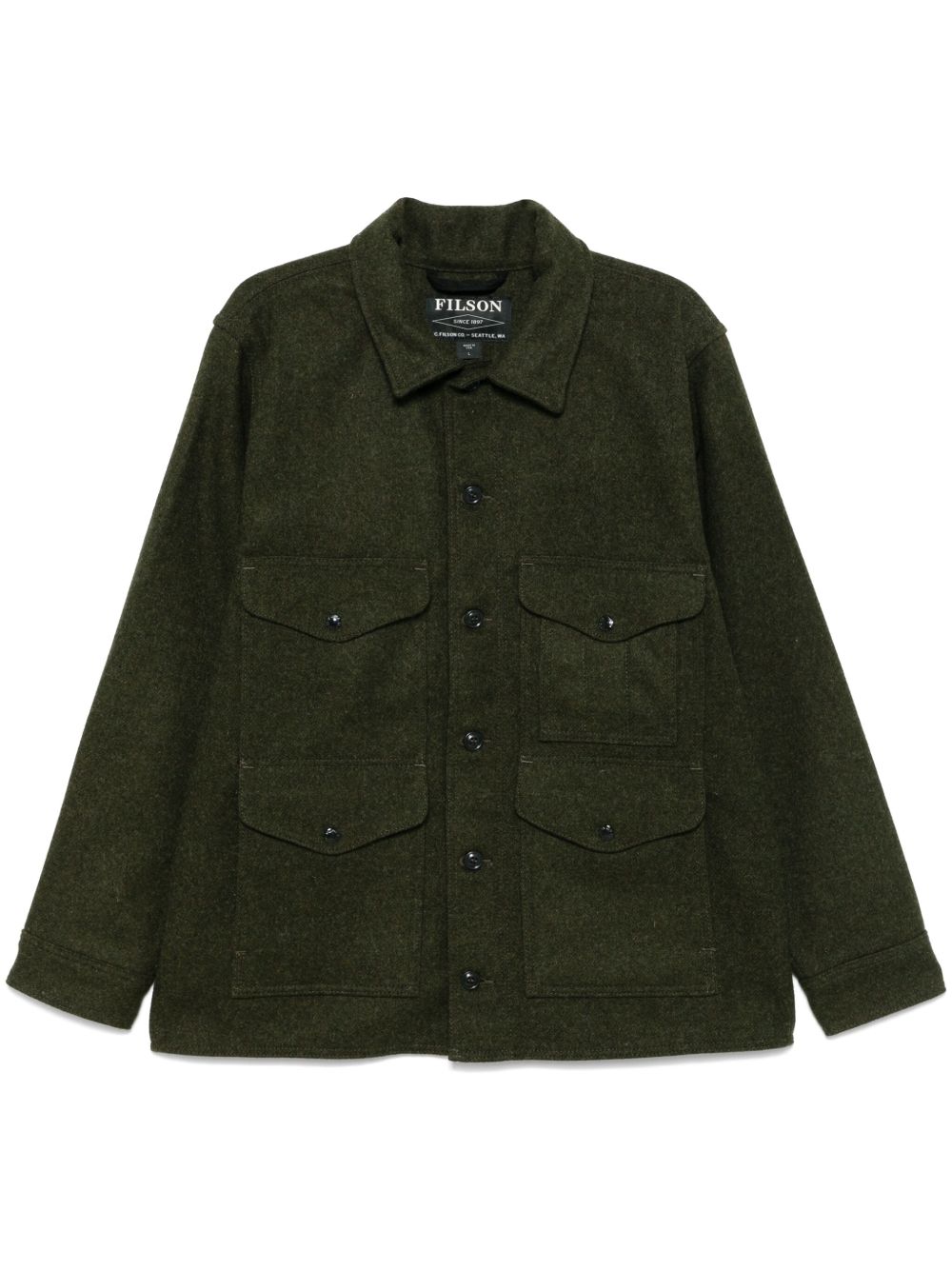 Filson Mackinaw Cruiser 衬衫式夹克 - 绿色