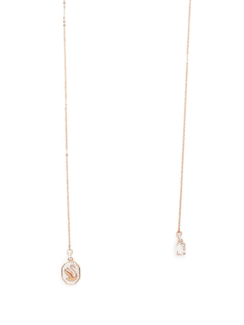 Swarovski Signum Y 晶饰项链 - 金色