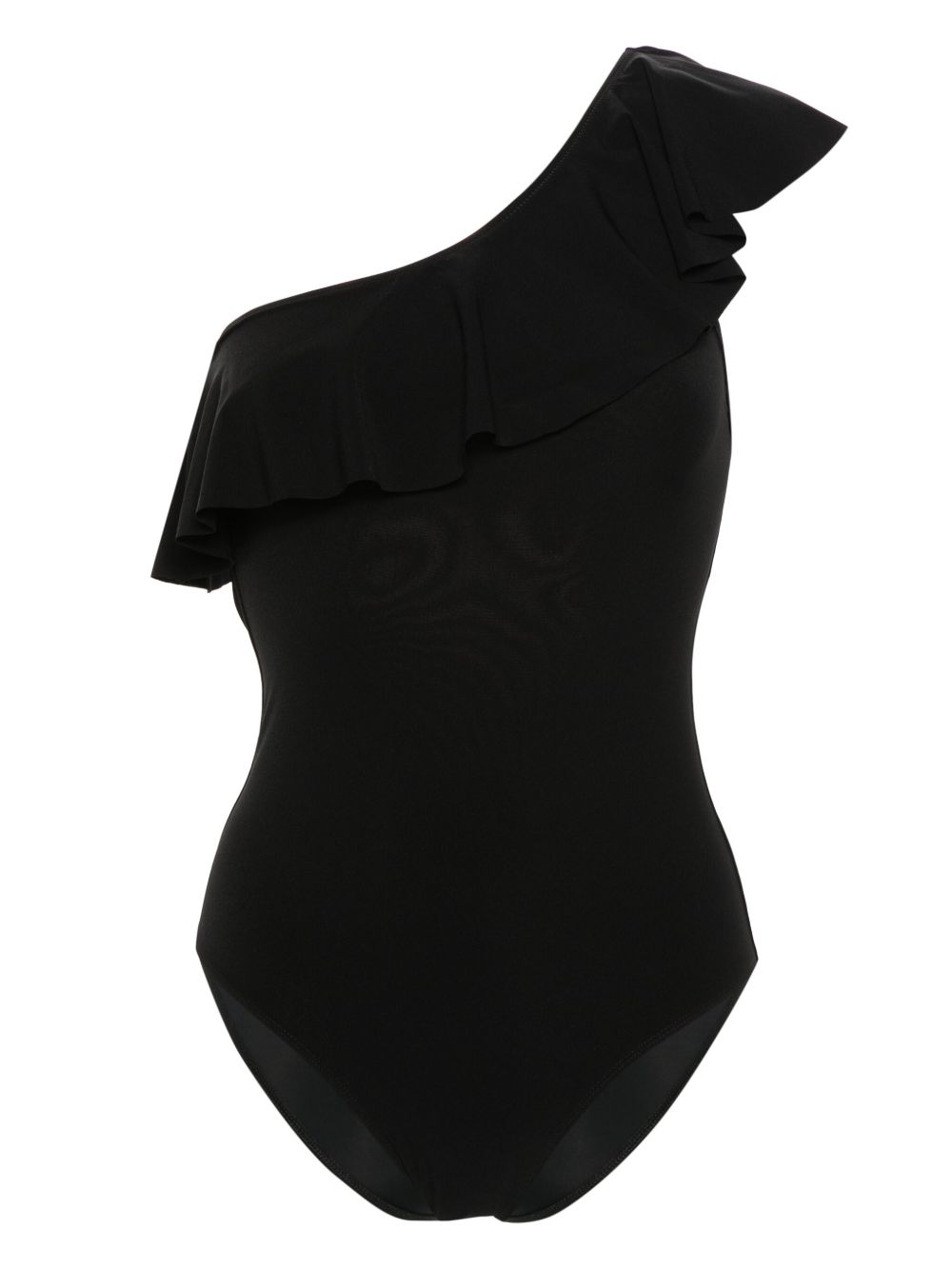 ISABEL MARANT Sicilya 荷叶边细节连体泳衣 - 黑色