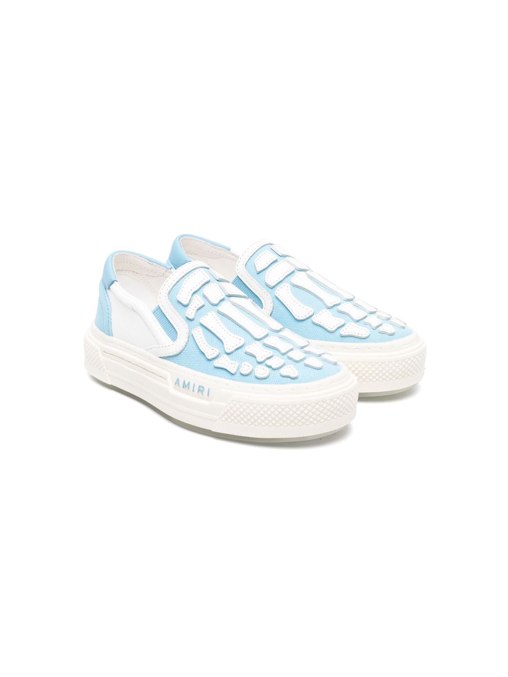 AMIRI KIDS Bones 套穿式运动鞋 - 白色