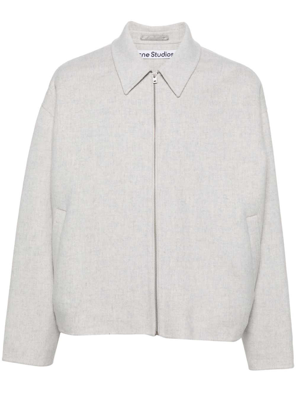 Acne Studios 羊毛衬衫式夹克 - 灰色