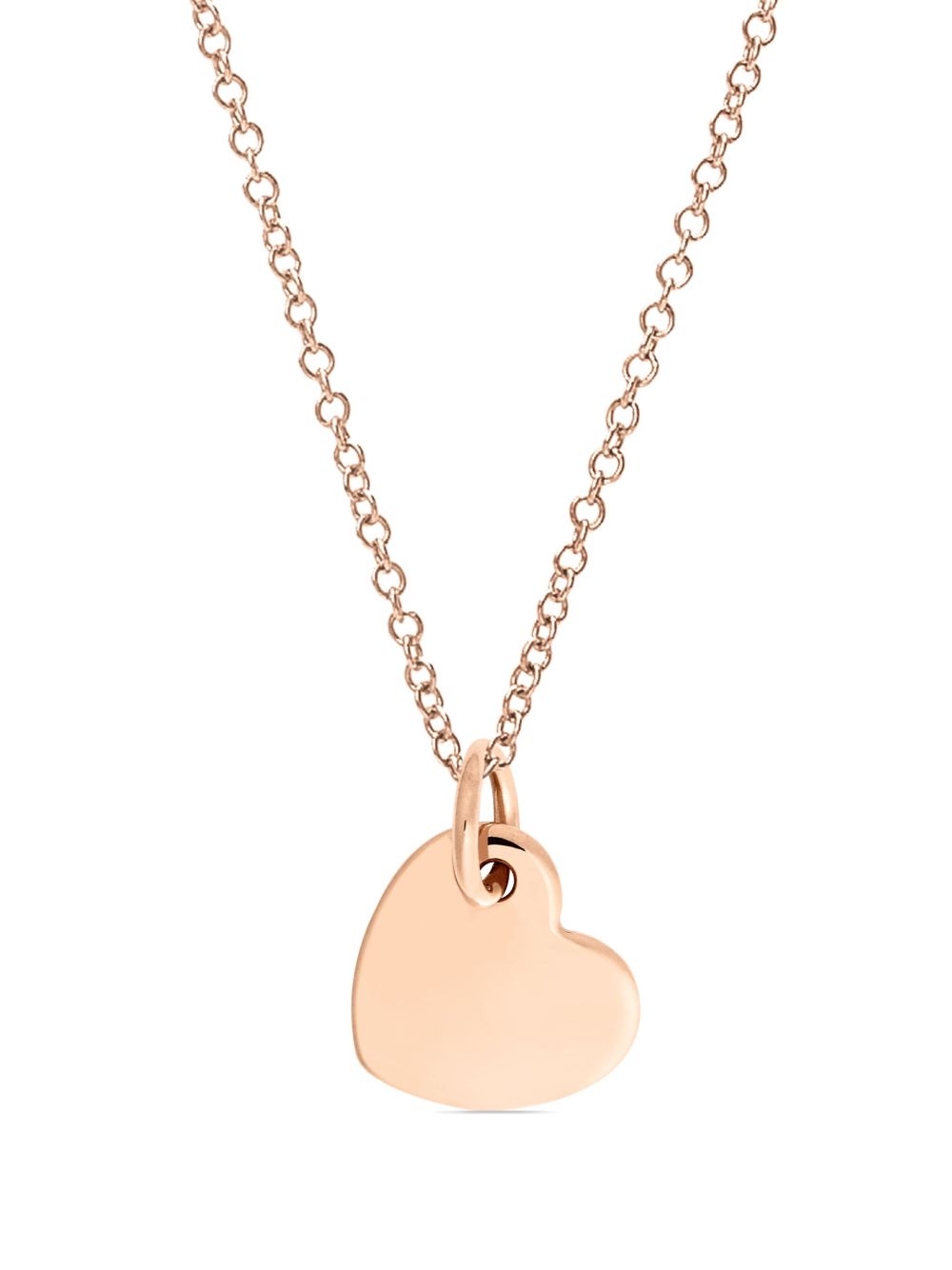 Dodo Say It With A Heart! 9K玫瑰金吊坠 - 粉色