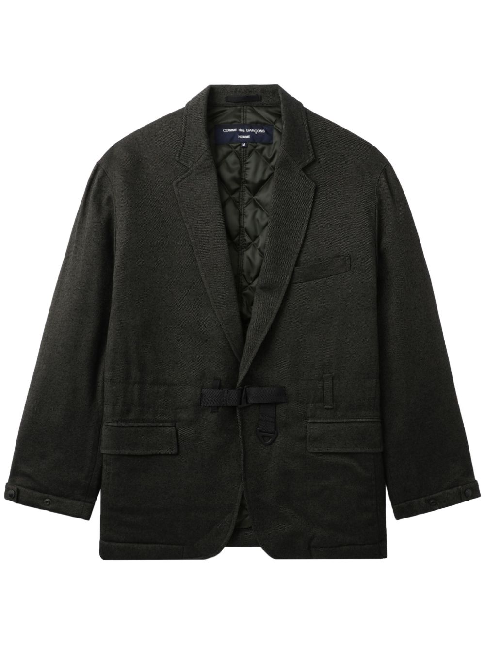 Comme des Garçons Homme notched-lapels blazer - 绿色
