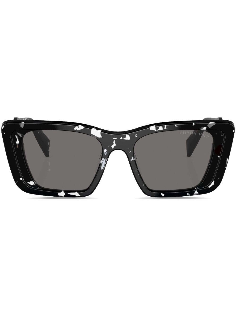 Prada Eyewear Prada PR 08YS 超大框太阳眼镜 - 黑色