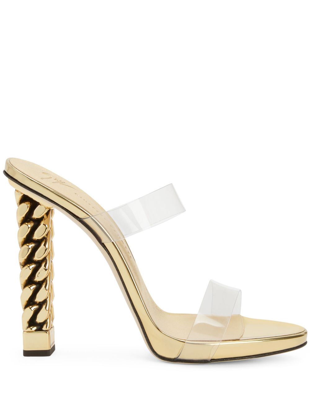 Giuseppe Zanotti Bonnie 皮质高跟凉鞋 - 彩色