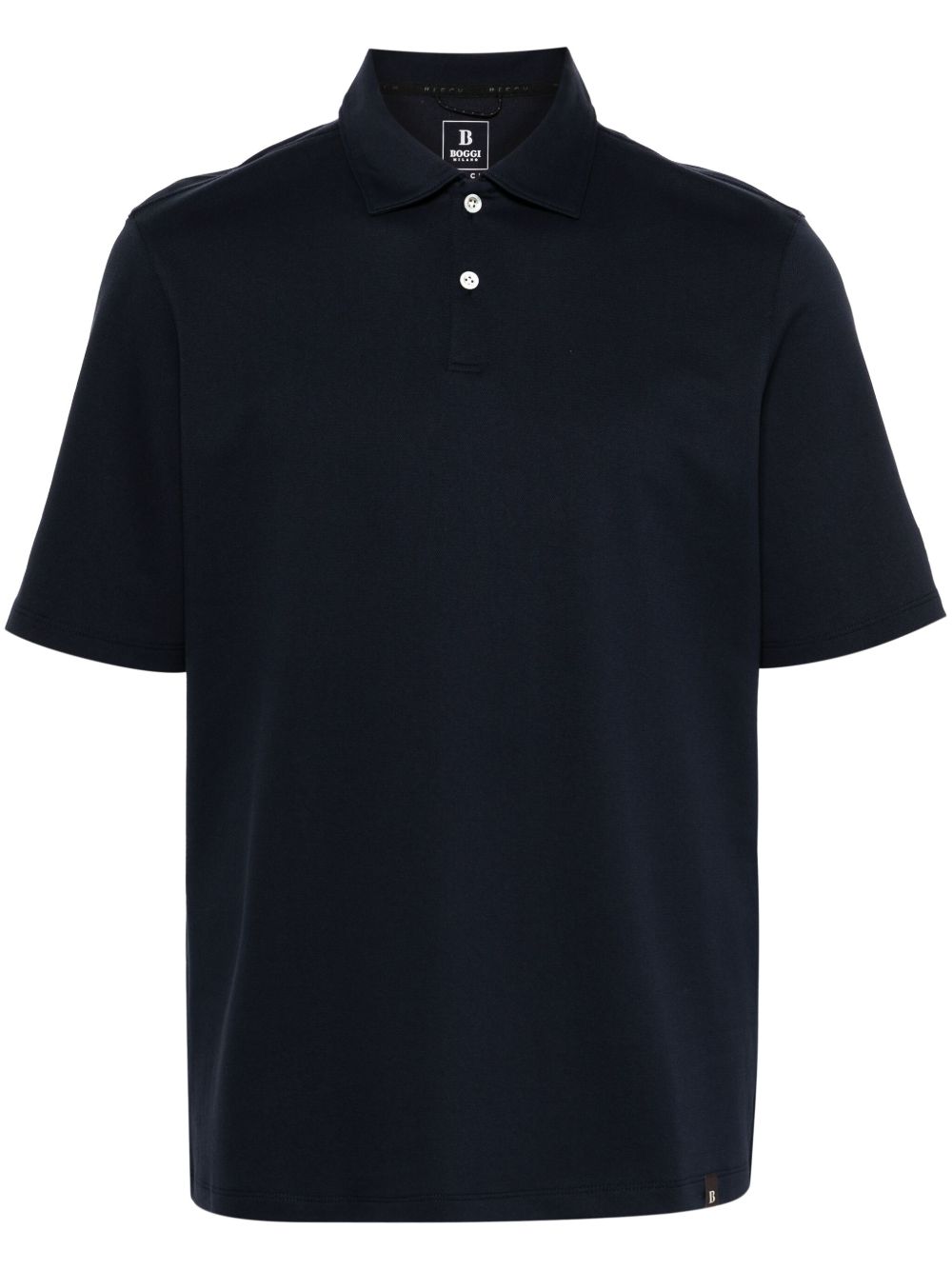 Boggi Milano High-Performance 珠地布polo衫 - 蓝色