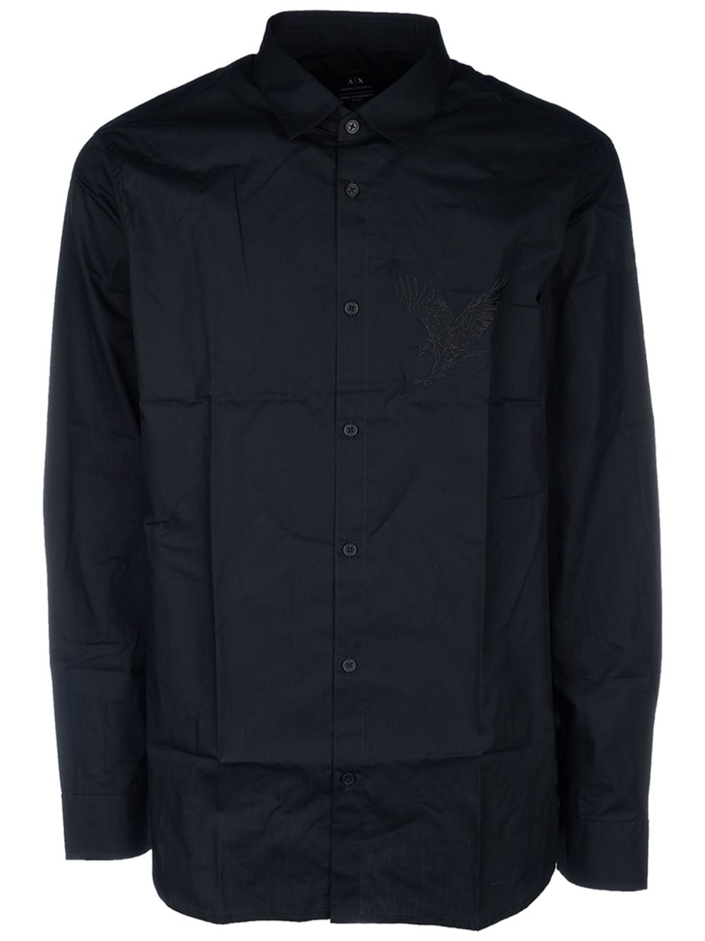 Armani Exchange 纯色衬衫 - 黑色