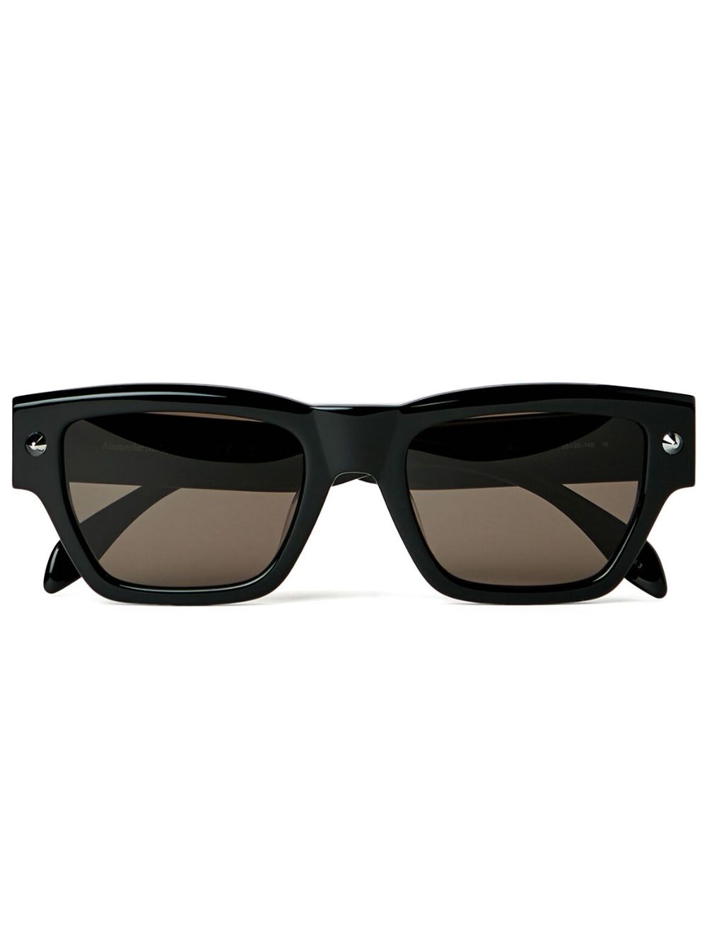 Alexander McQueen Eyewear 方框太阳眼镜 - 黑色