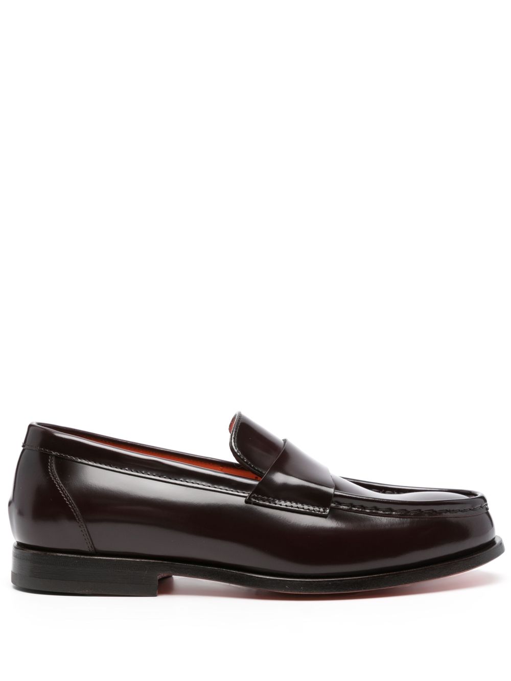 Santoni Laife 圆头乐福鞋 - 紫色