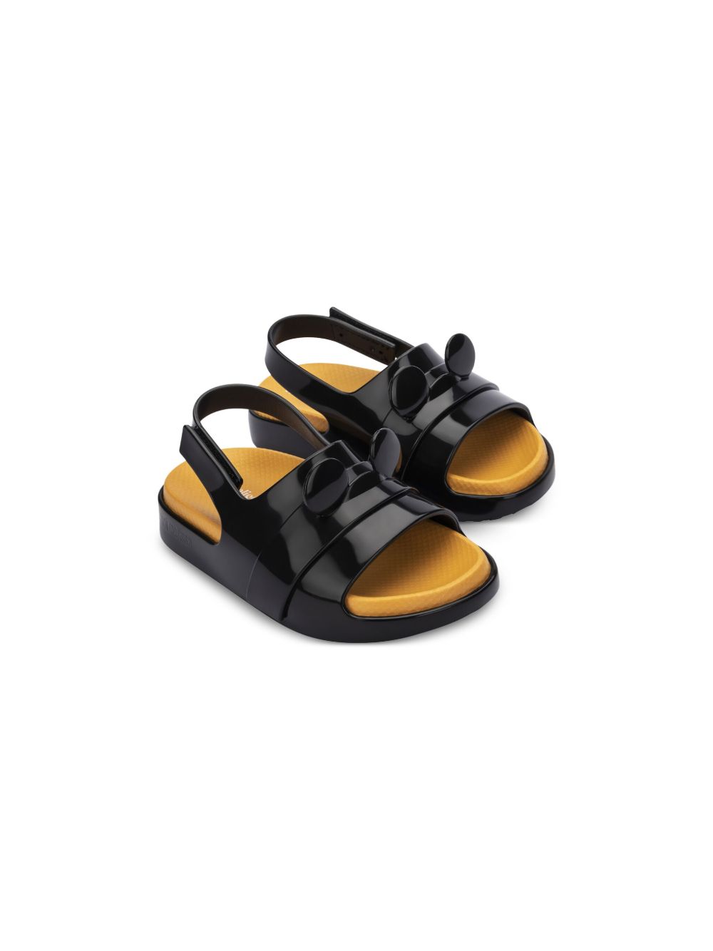 Mini Melissa x Mickey Mouse Cloud 凉鞋 - 黑色