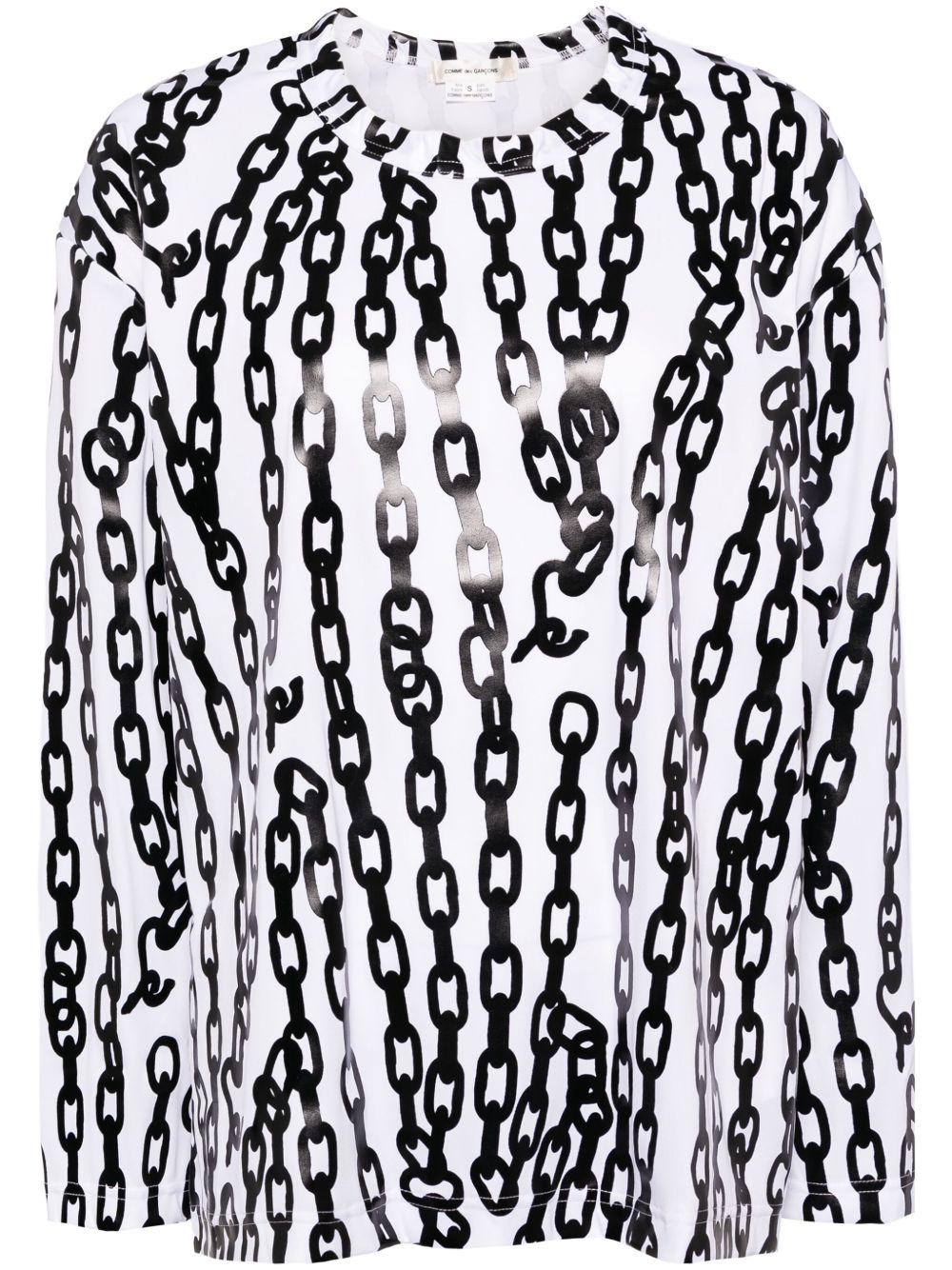 Comme Des Garçons 图案印花T恤 - 白色