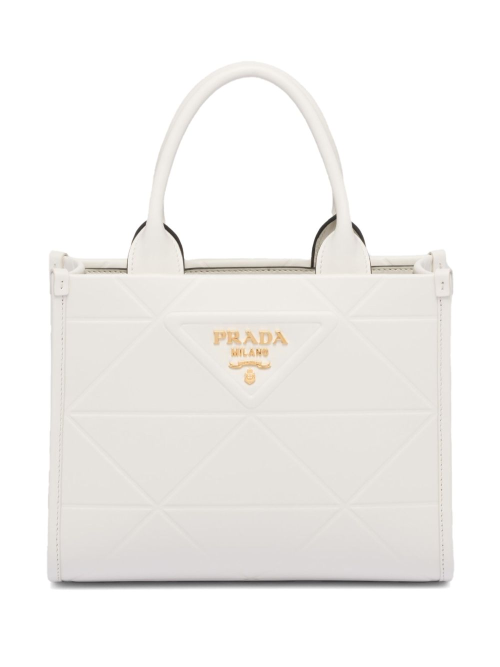 Prada Symbole 小号手提包 - 白色