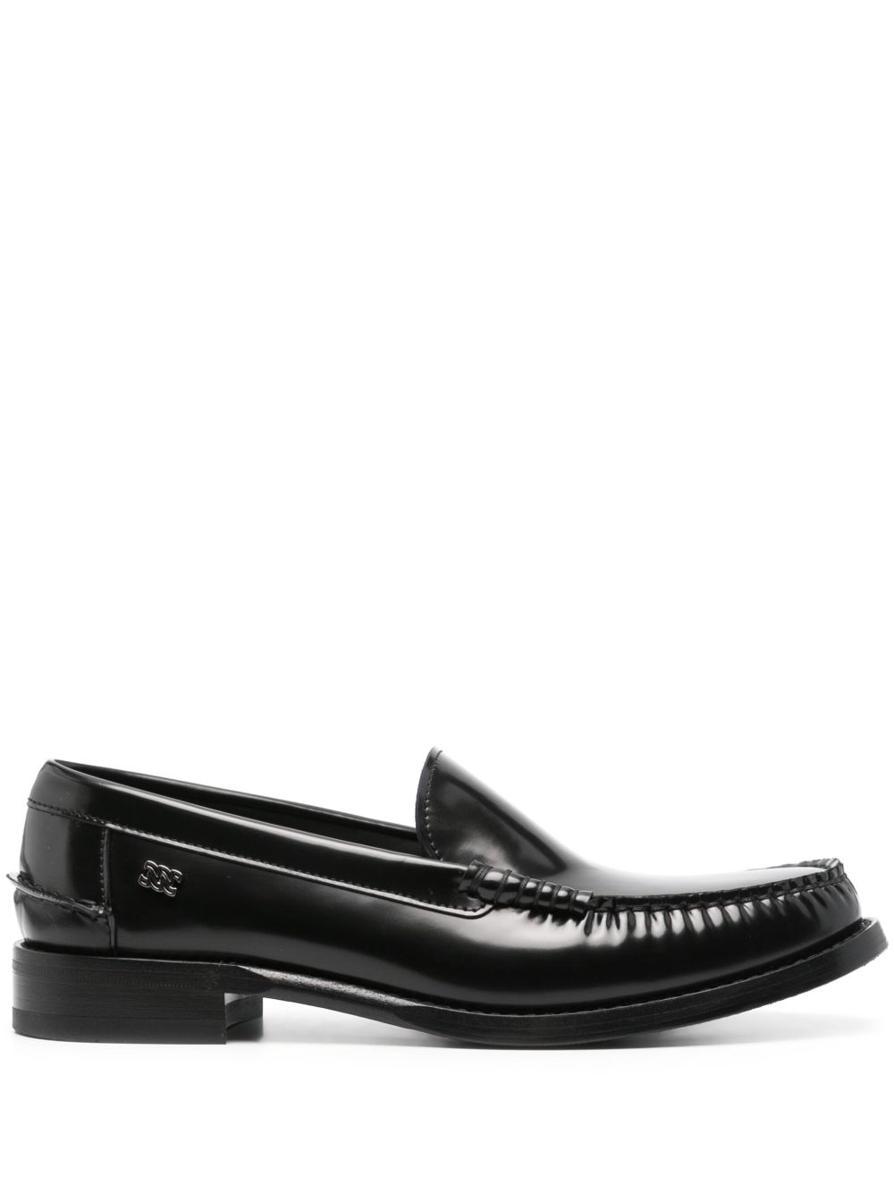 Casadei Cosmic 皮质乐福鞋 - 黑色