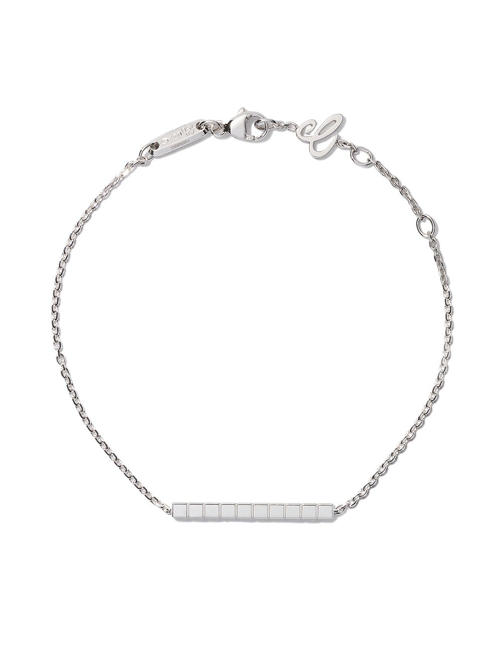 Chopard 18k白金Ice Cube Pure手链 - 银色
