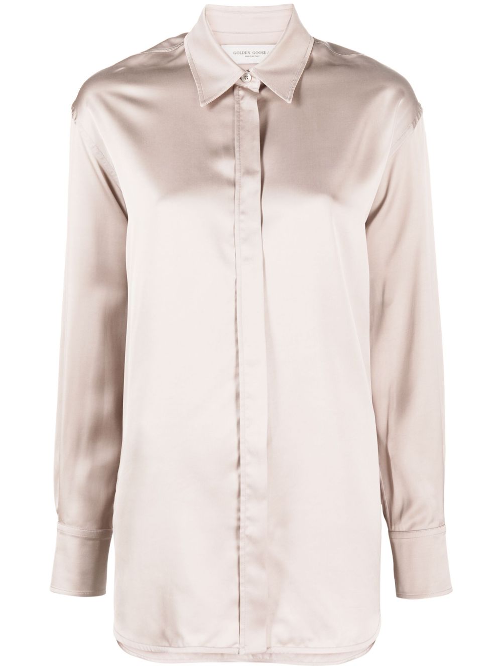 Golden Goose Batilda Boyfriend 缎面衬衫 - 粉色