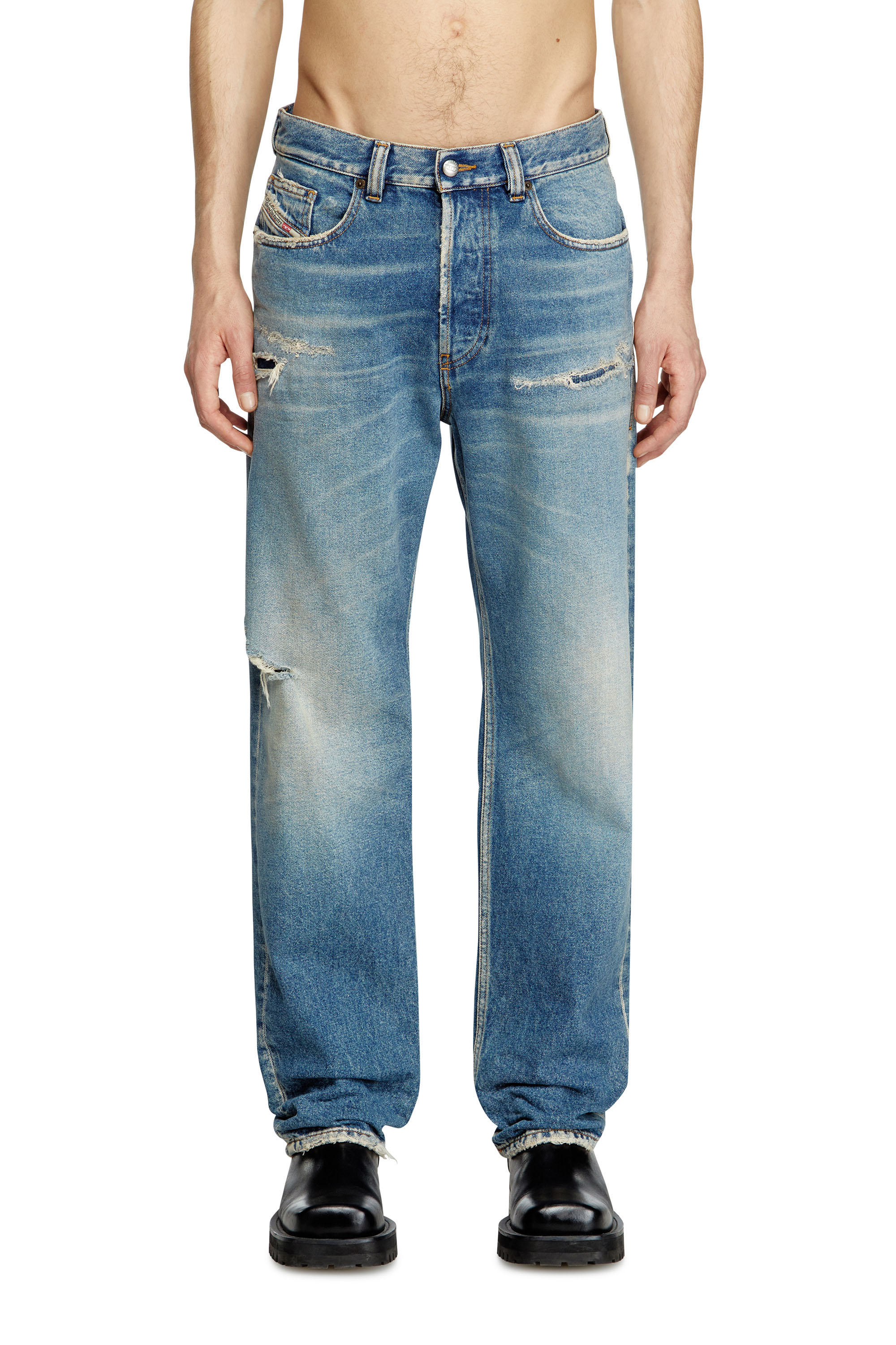 Diesel - Regular Jeans - 2024 D-Macs - Jeans - Man - Blue