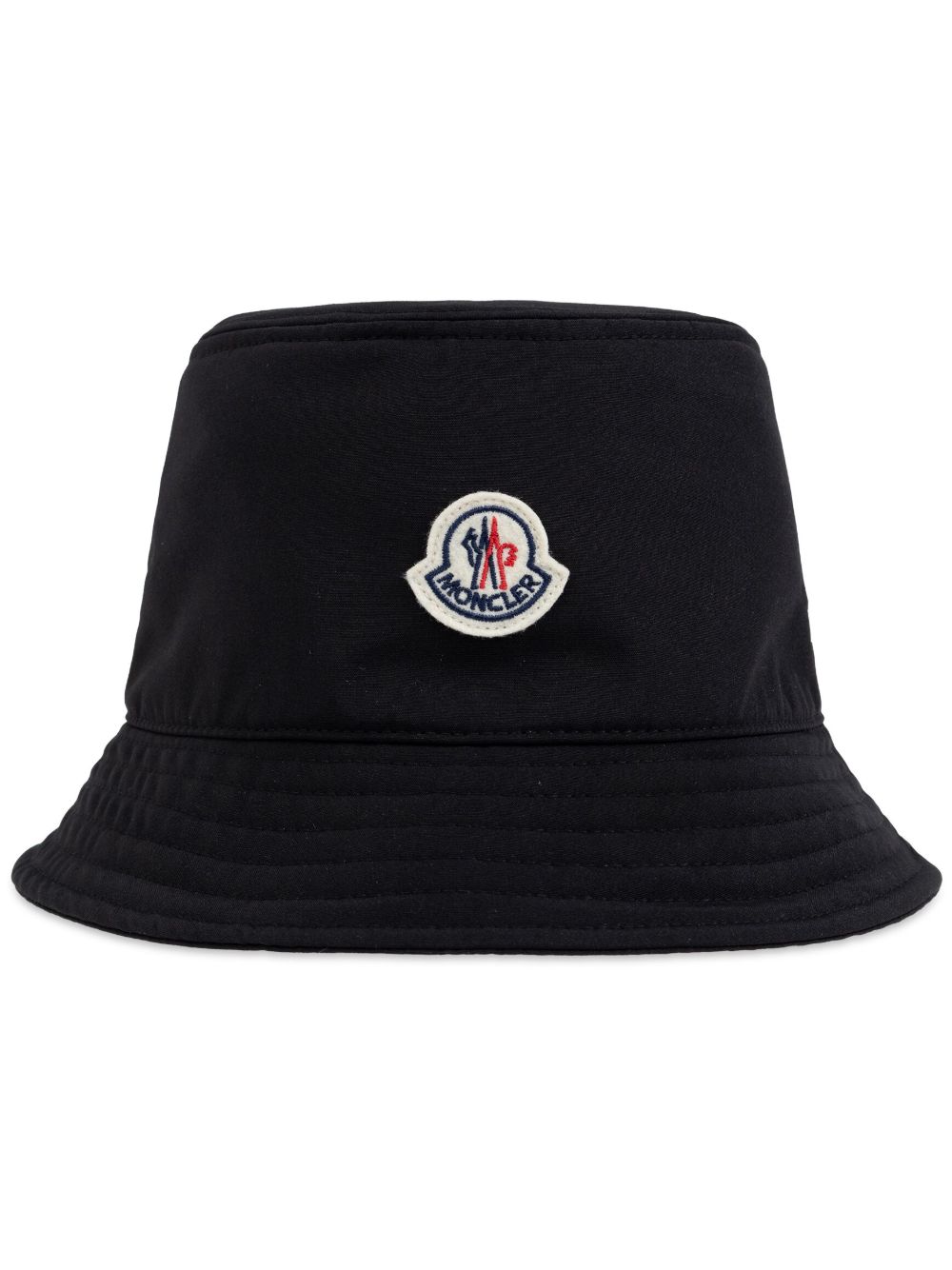 Moncler 标贴套头帽 - 黑色