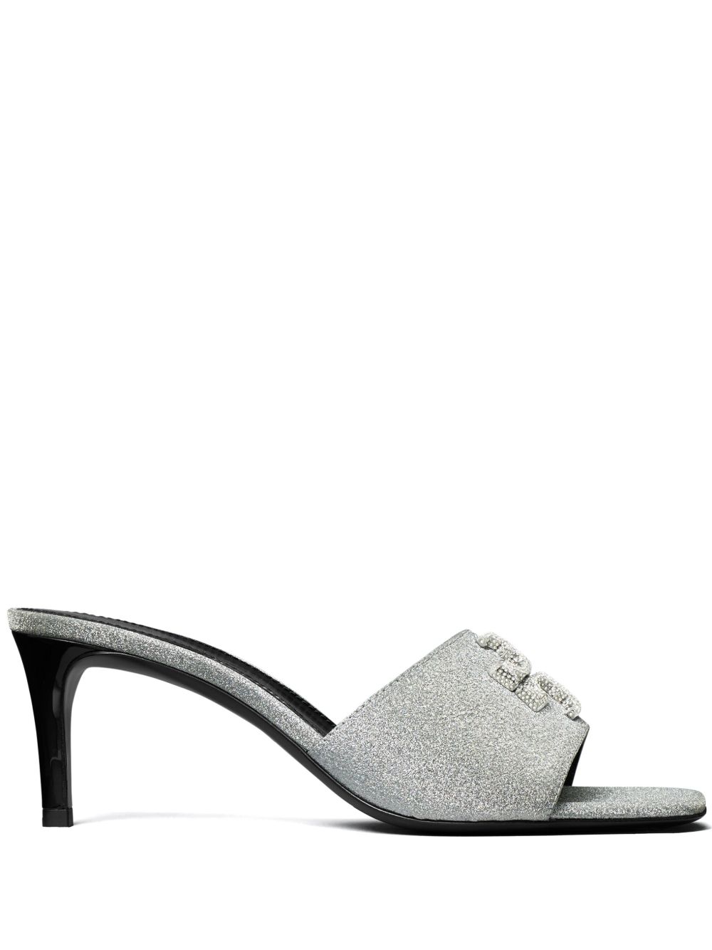 Tory Burch Eleanor 密镶中跟穆勒鞋（6.5厘米） - 银色