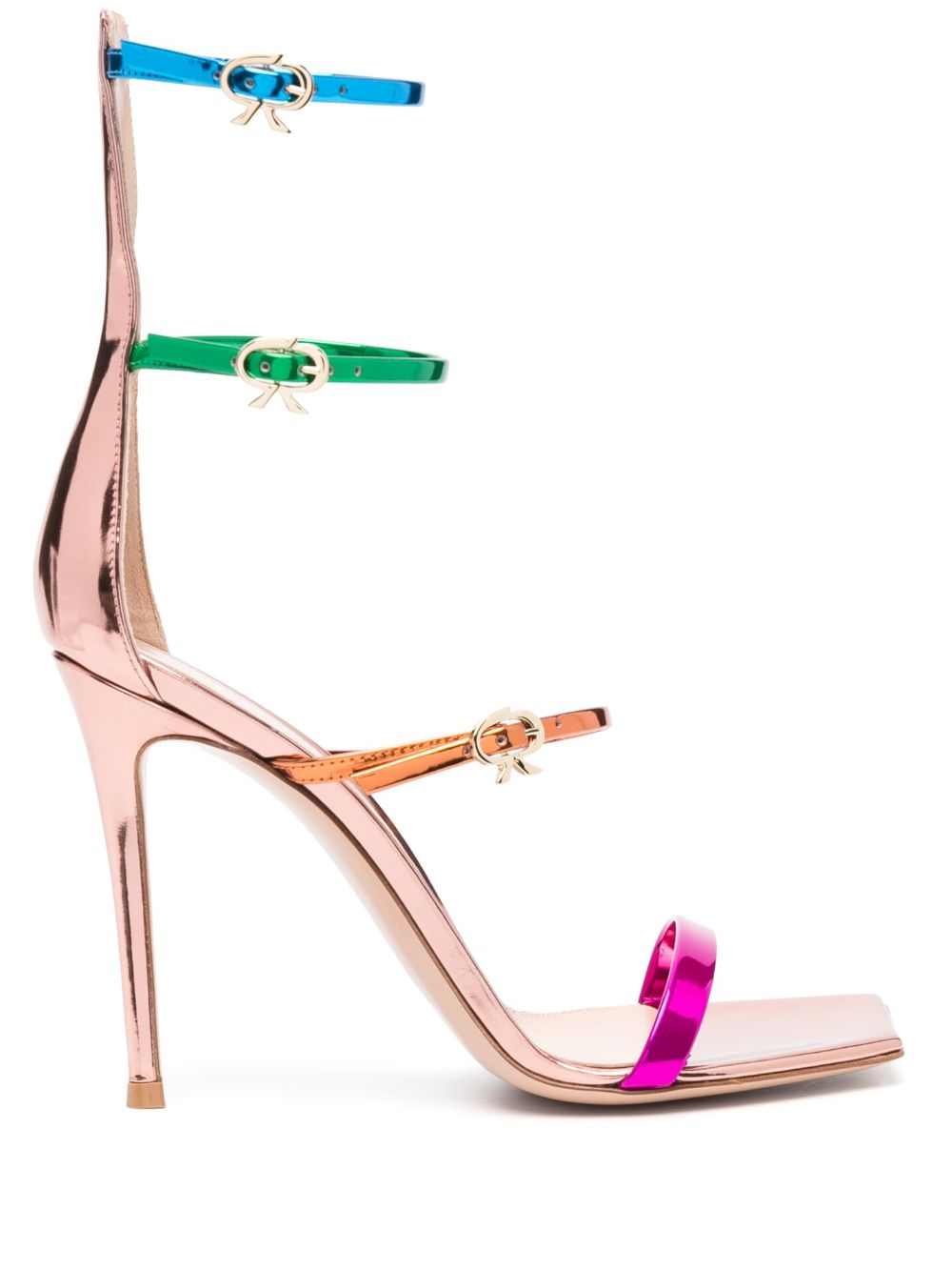 Gianvito Rossi Ribbon Uptown 高跟凉鞋 - 粉色
