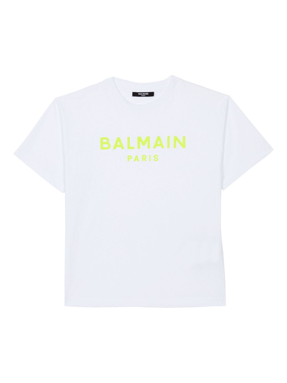 Balmain Kids logo印花棉T恤 - 白色