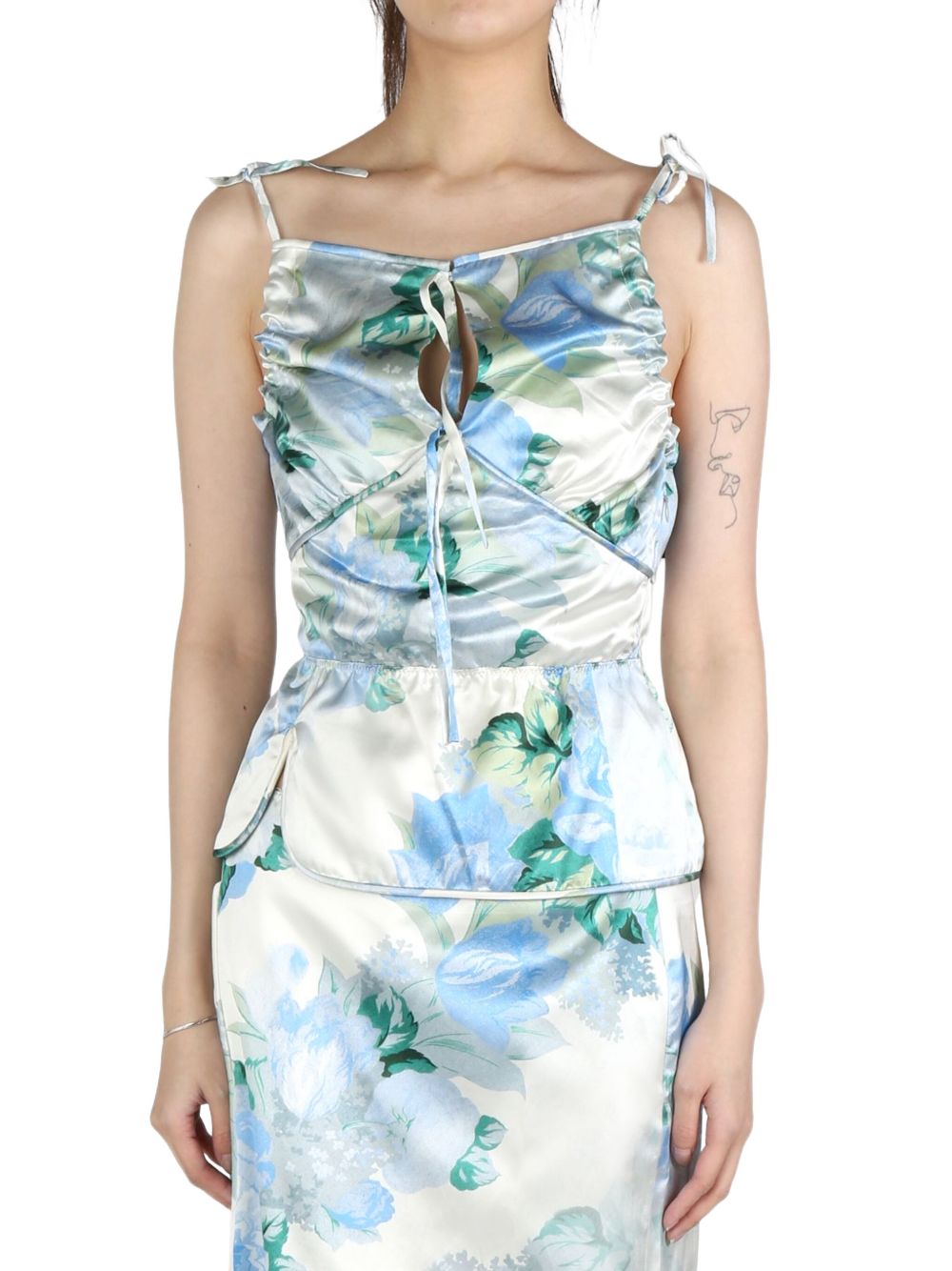 MERYLL ROGGE floral-print top - 蓝色