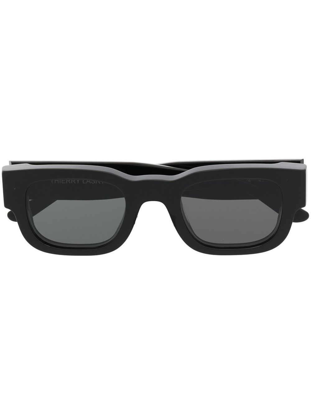 Thierry Lasry Foxxxy 长方形镜框太阳眼镜 - 黑色