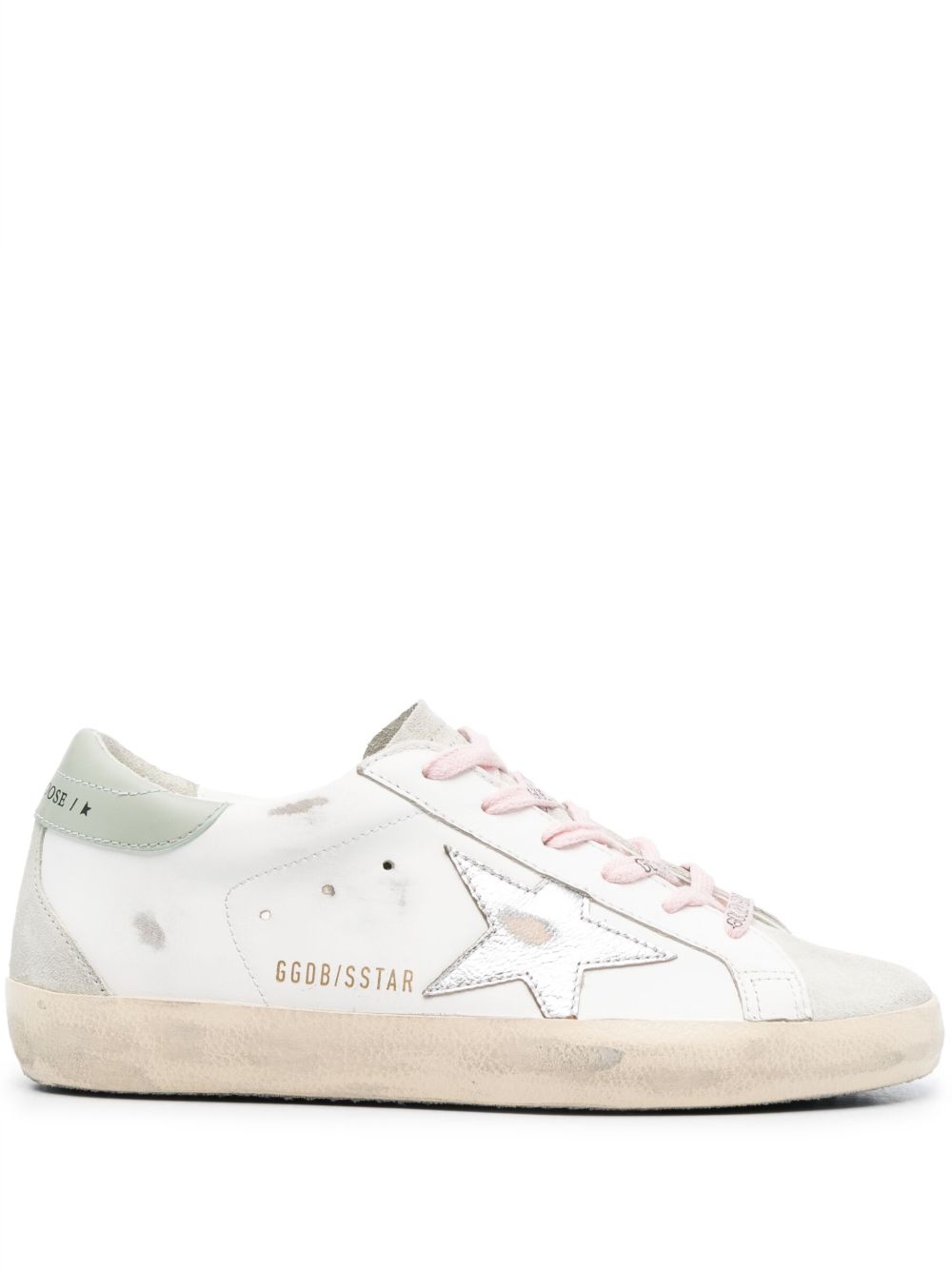 Golden Goose Super-Star 皮质运动鞋 - 白色