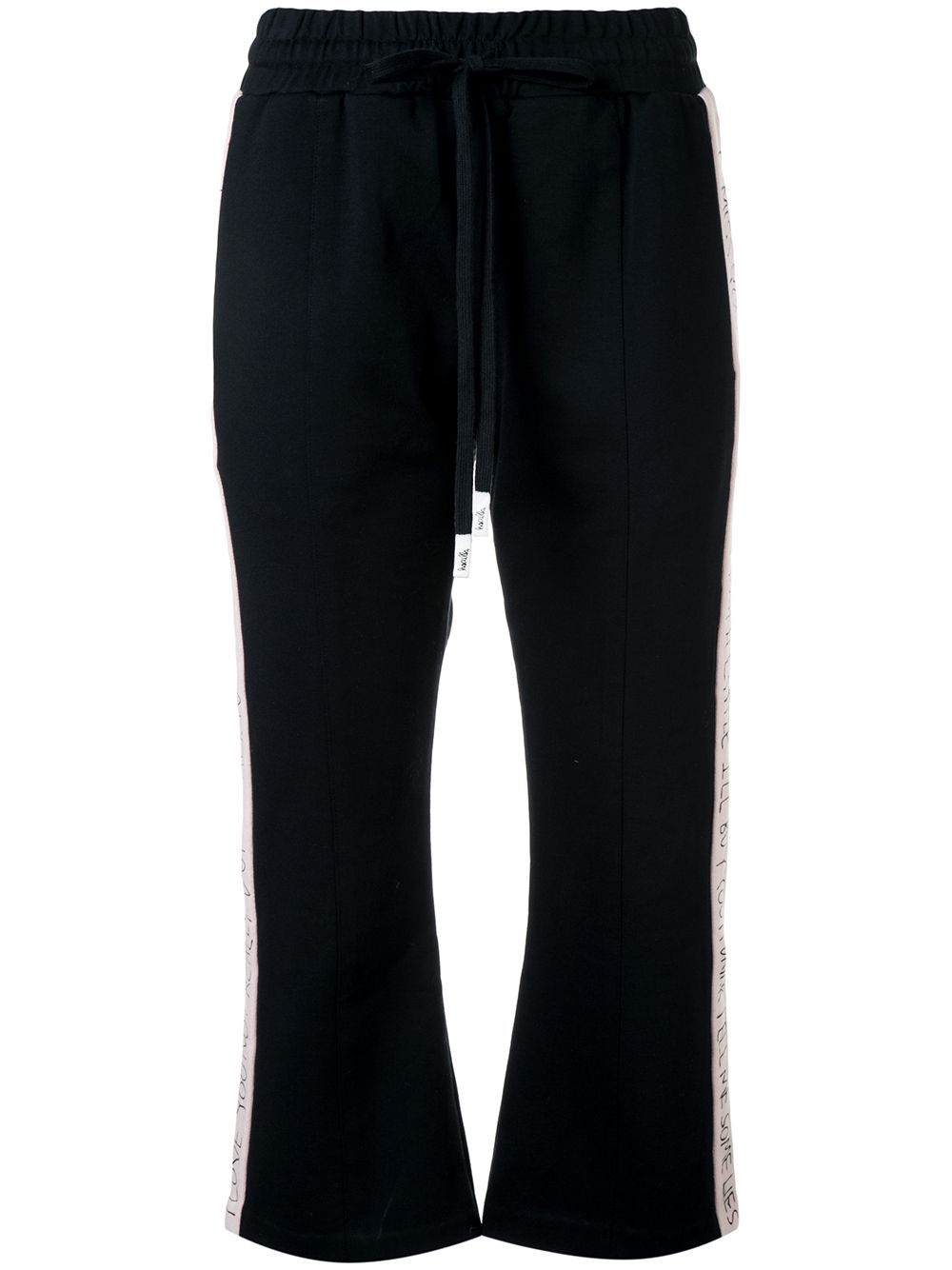 Haculla Modern love cropped track trousers - 黑色