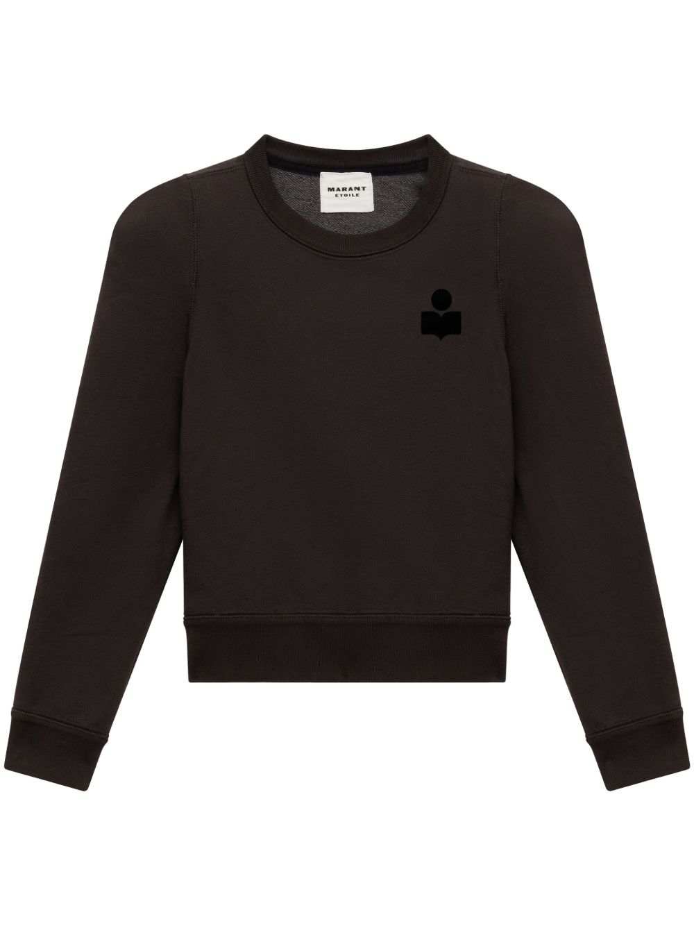 MARANT ÉTOILE Prissa logo印花棉卫衣 - 黑色