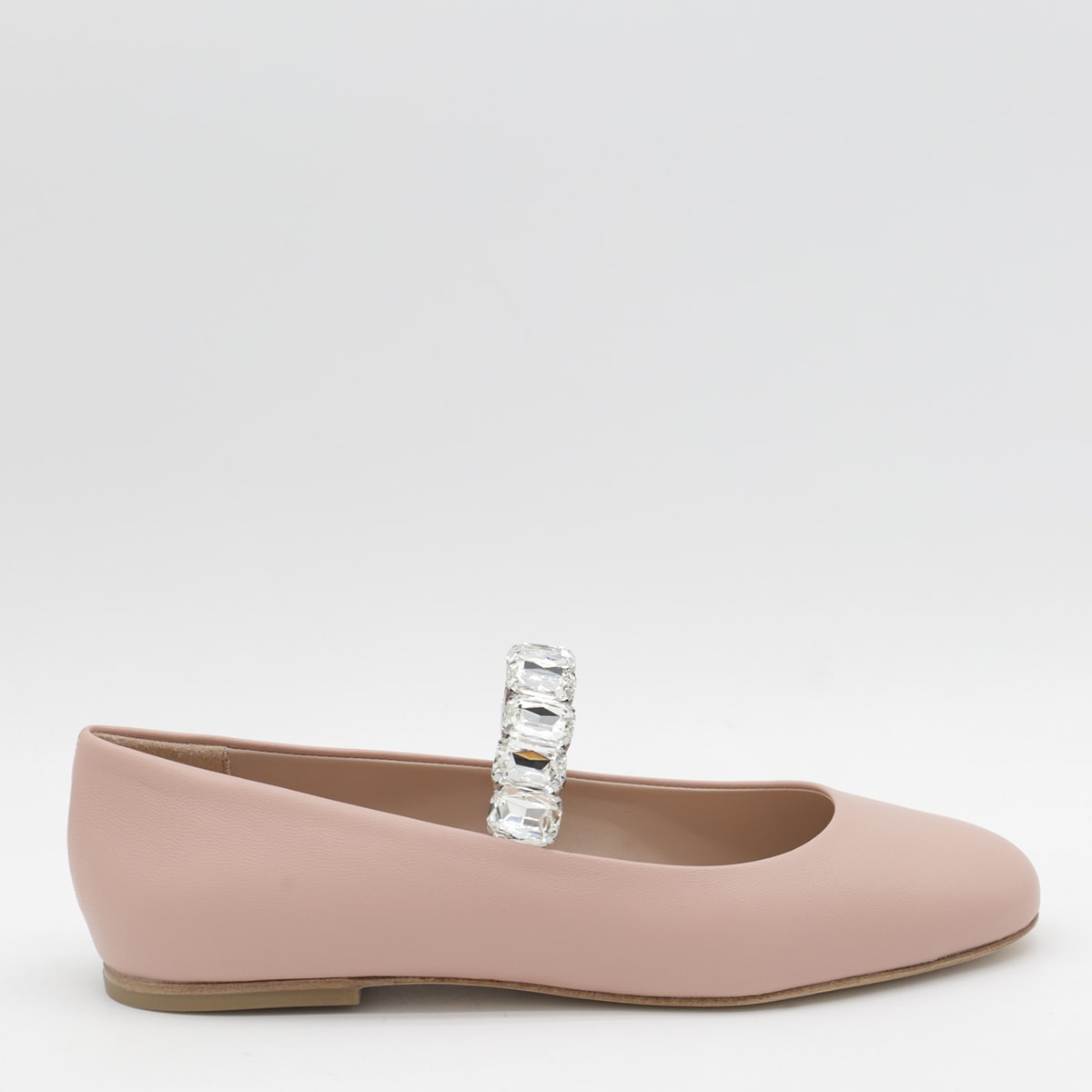 Casadei Beige Leather Flats