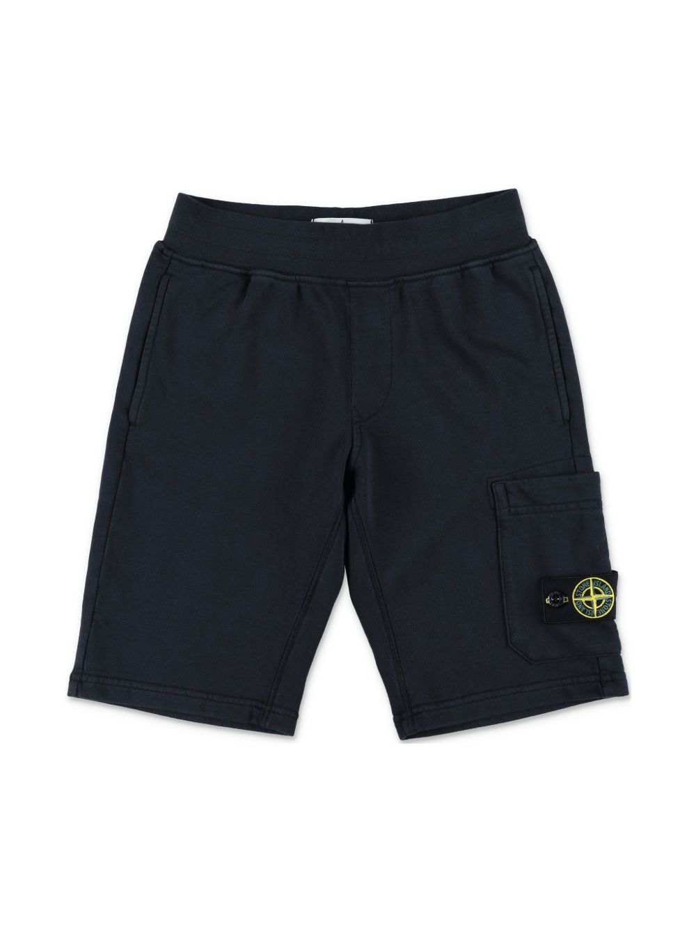 Stone Island Junior Compass-badge shorts - 黑色