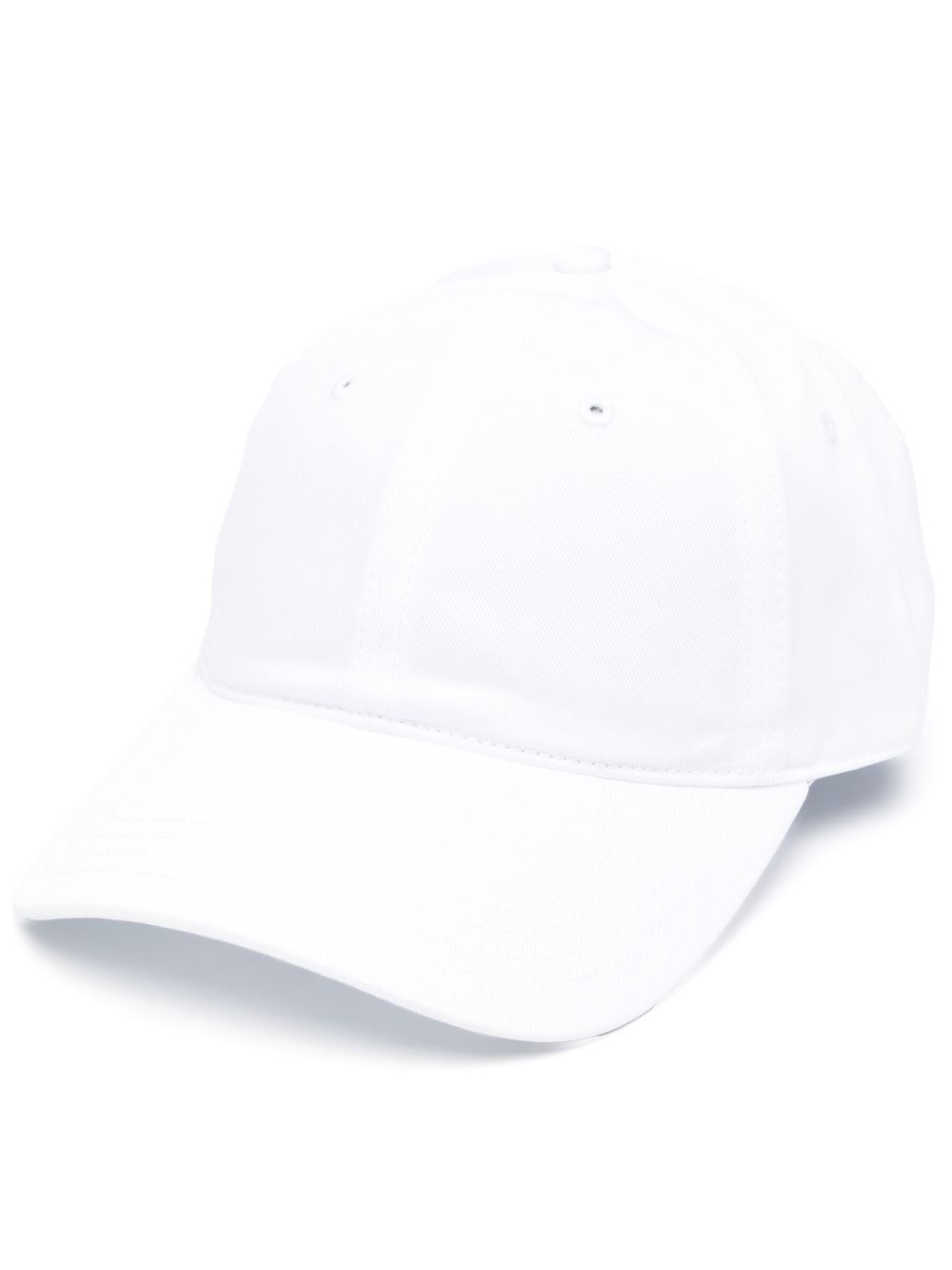 Lacoste 纯色棒球帽 - 白色