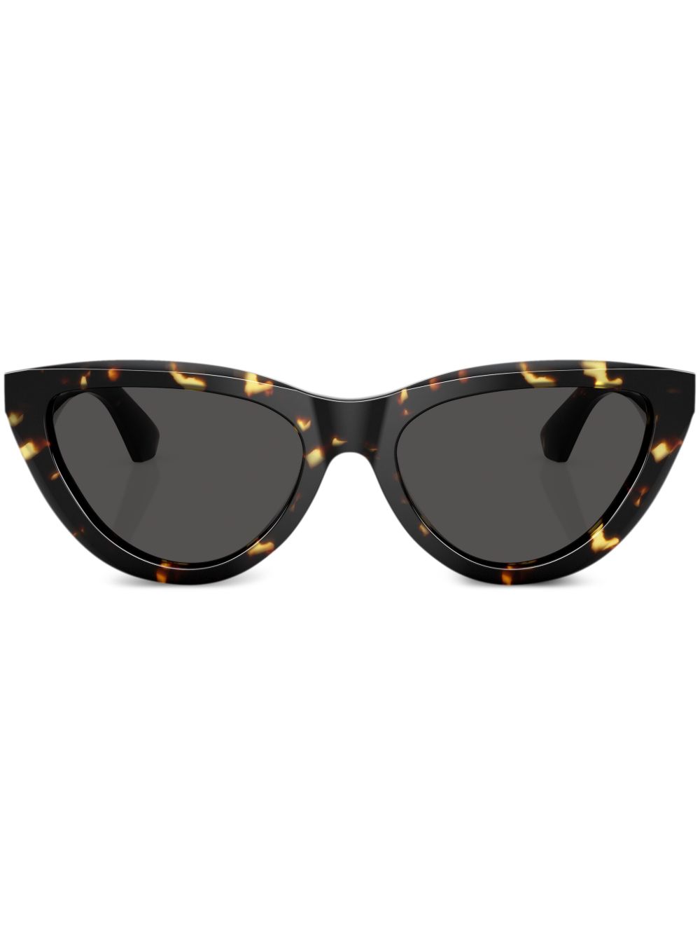 Burberry Eyewear 飞行员镜框太阳眼镜 - 褐色